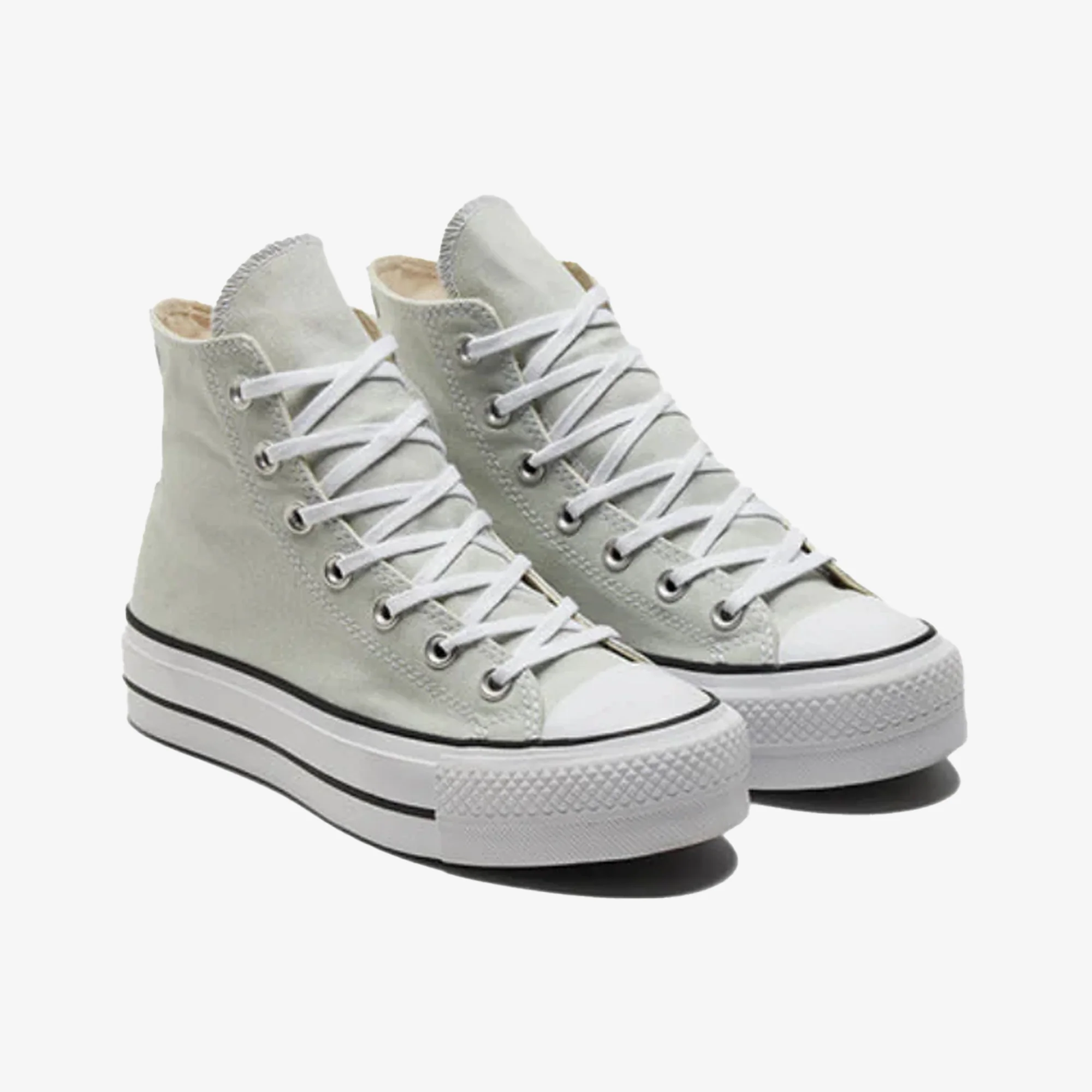 Converse | CHUCK TAYLOR ALL STAR PLATFORM CANVAS { WHITE - Image 2