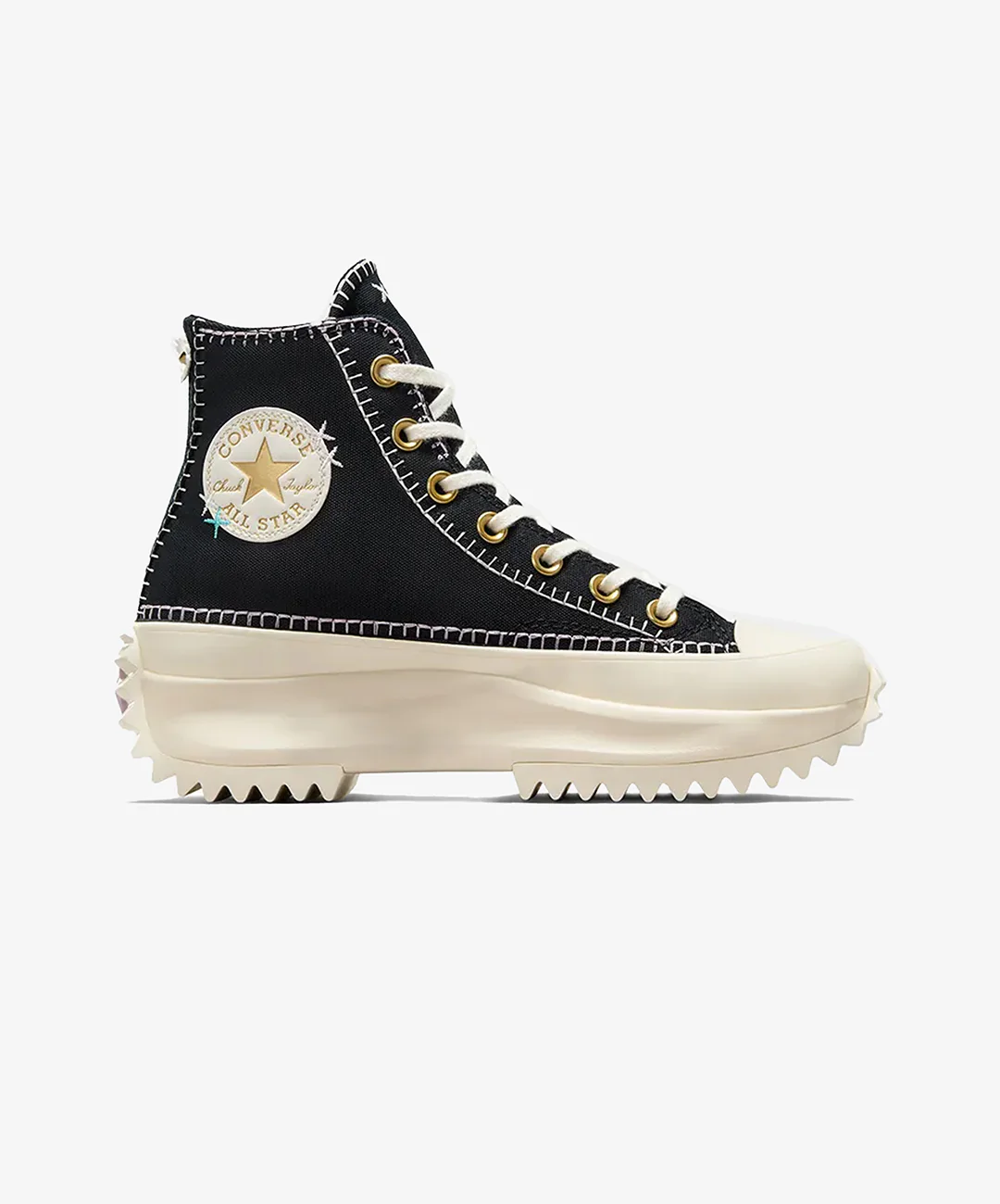 Converse | RUN STAR HIKE PLATFORM CRAFTED STITCHING { BLACK