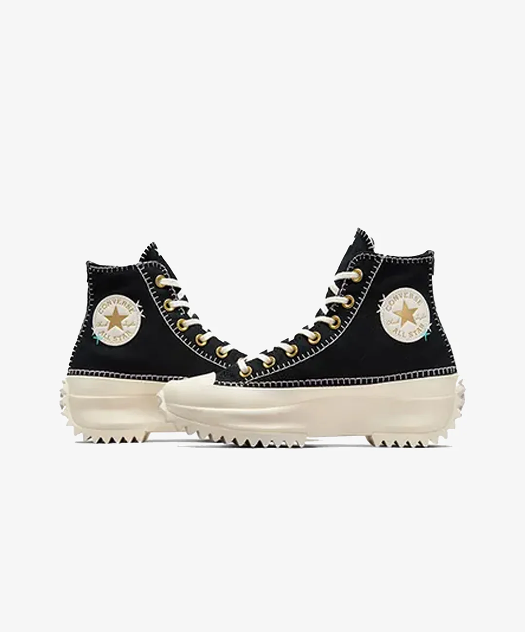 Converse | RUN STAR HIKE PLATFORM CRAFTED STITCHING { BLACK - Image 2
