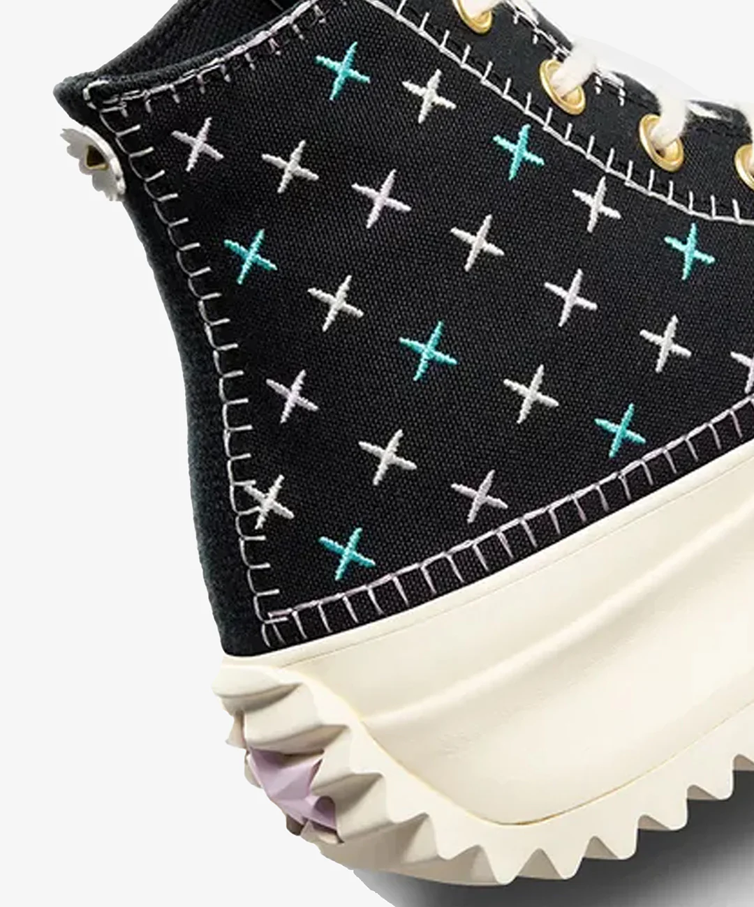 Converse | RUN STAR HIKE PLATFORM CRAFTED STITCHING { BLACK - Image 5