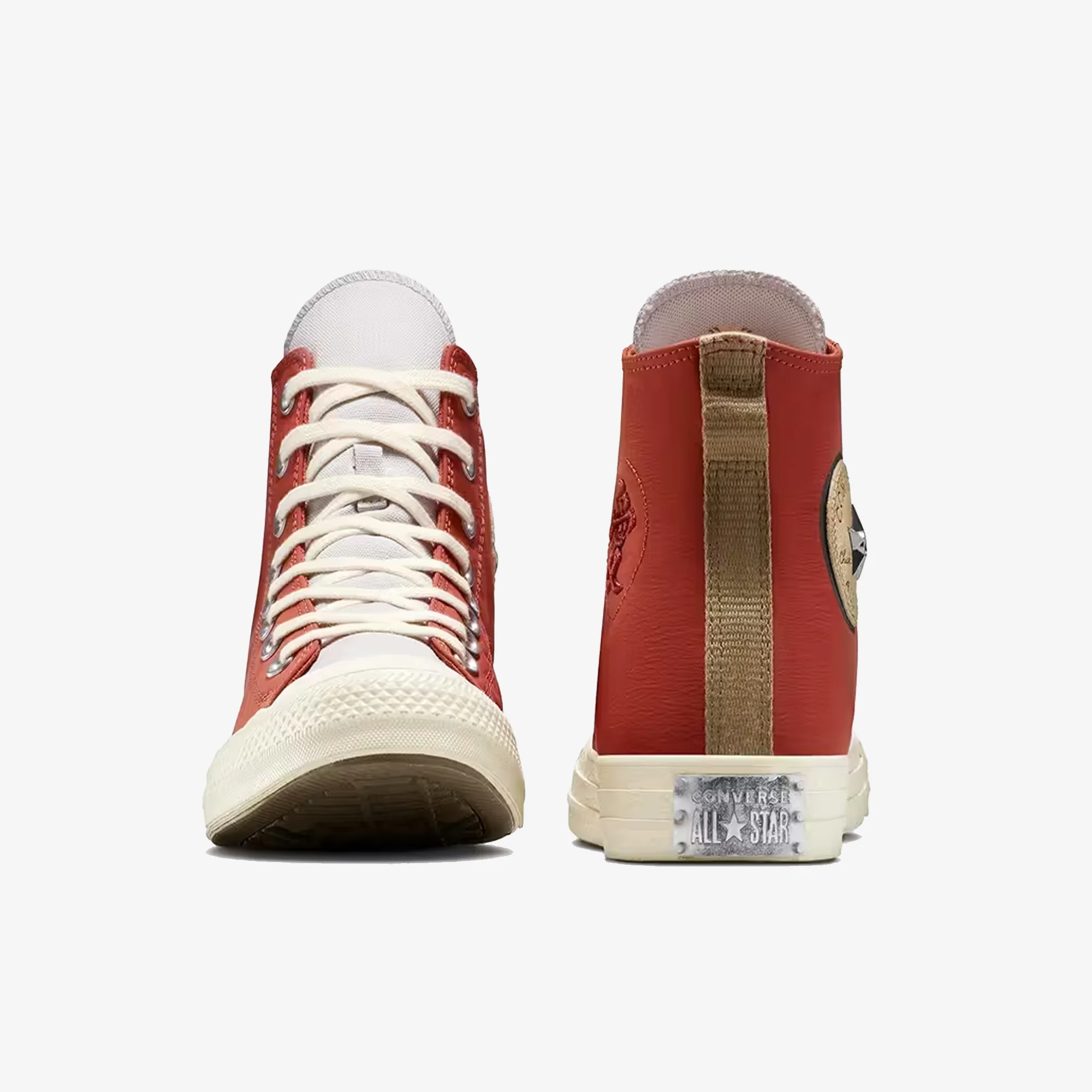 CONVERSE | x NARUTO SHIPPUDEN GAARA CHUCK TAYLOR ALL STAR { RITUAL RED/NATURAL IVORY/BLACK - Image 4