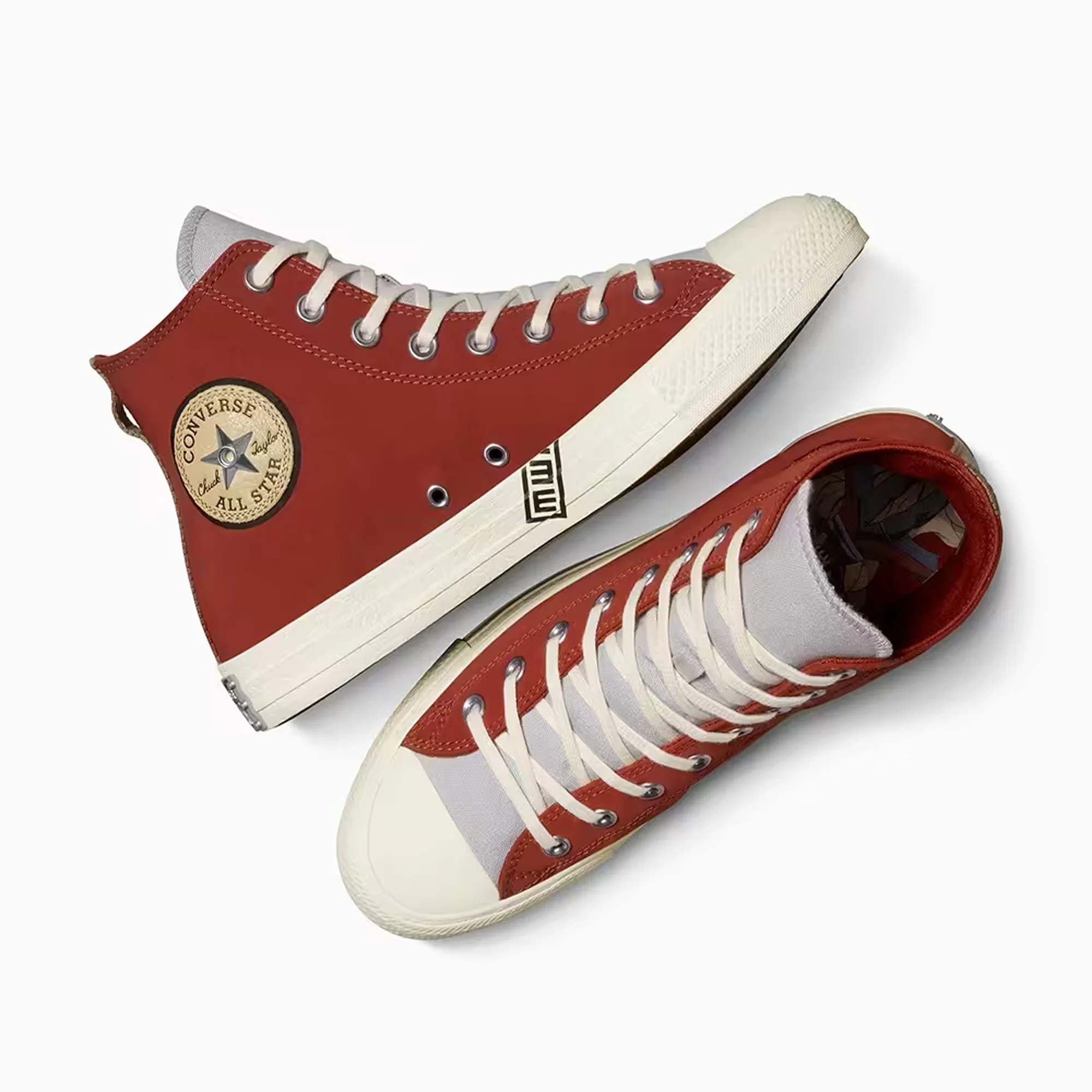 CONVERSE | x NARUTO SHIPPUDEN GAARA CHUCK TAYLOR ALL STAR { RITUAL RED/NATURAL IVORY/BLACK - Image 5