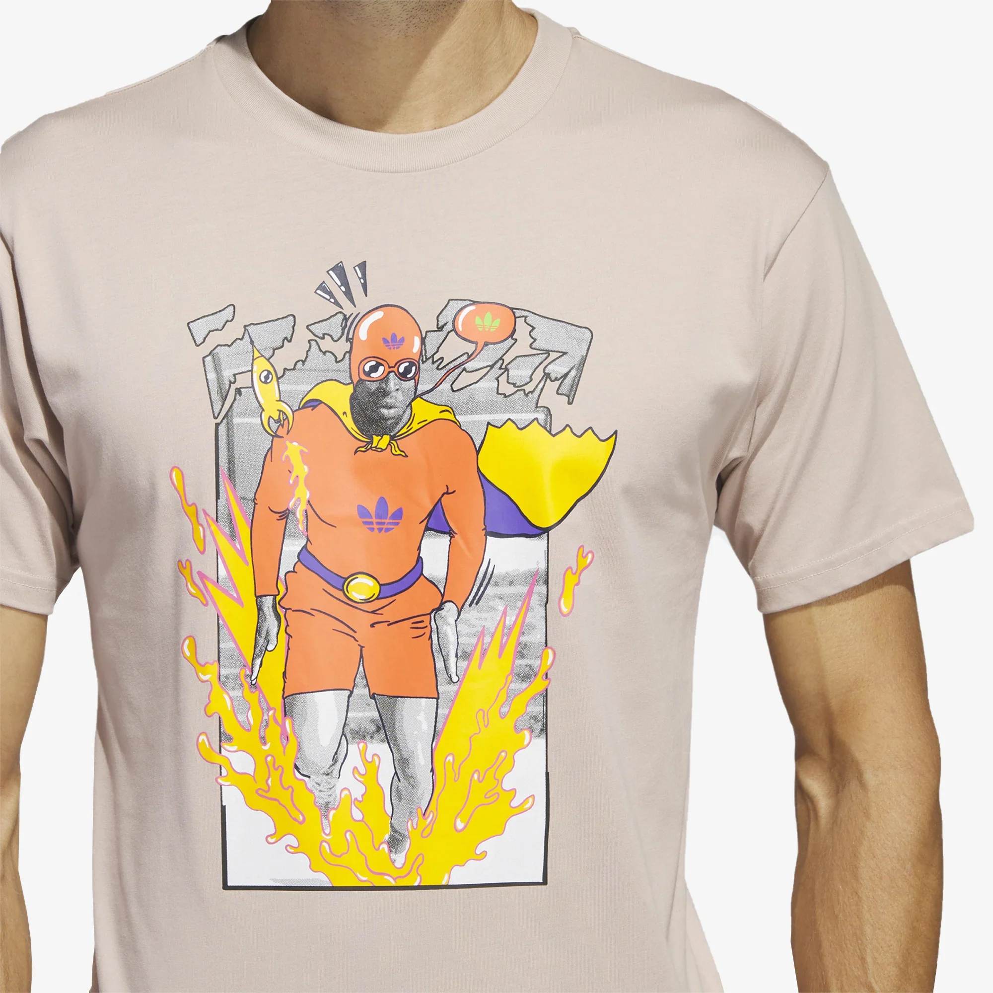 Adidas Originals | FAST AS...TEE { WONDER TAUPE - Image 3