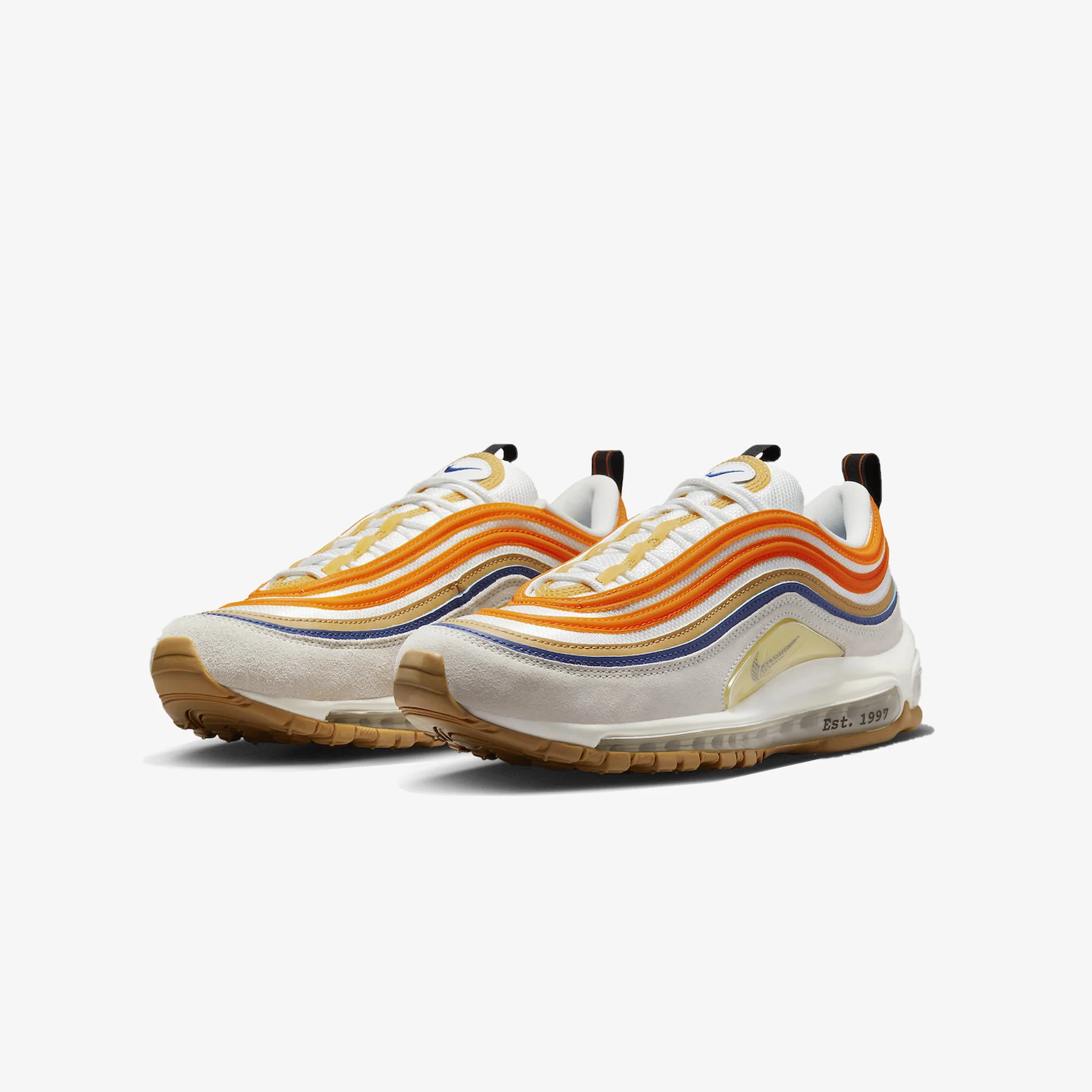 Nike | AIR MAX 97 SE { SUMMIT WHITE/BLACK-SAFETY ORANGE - Image 2