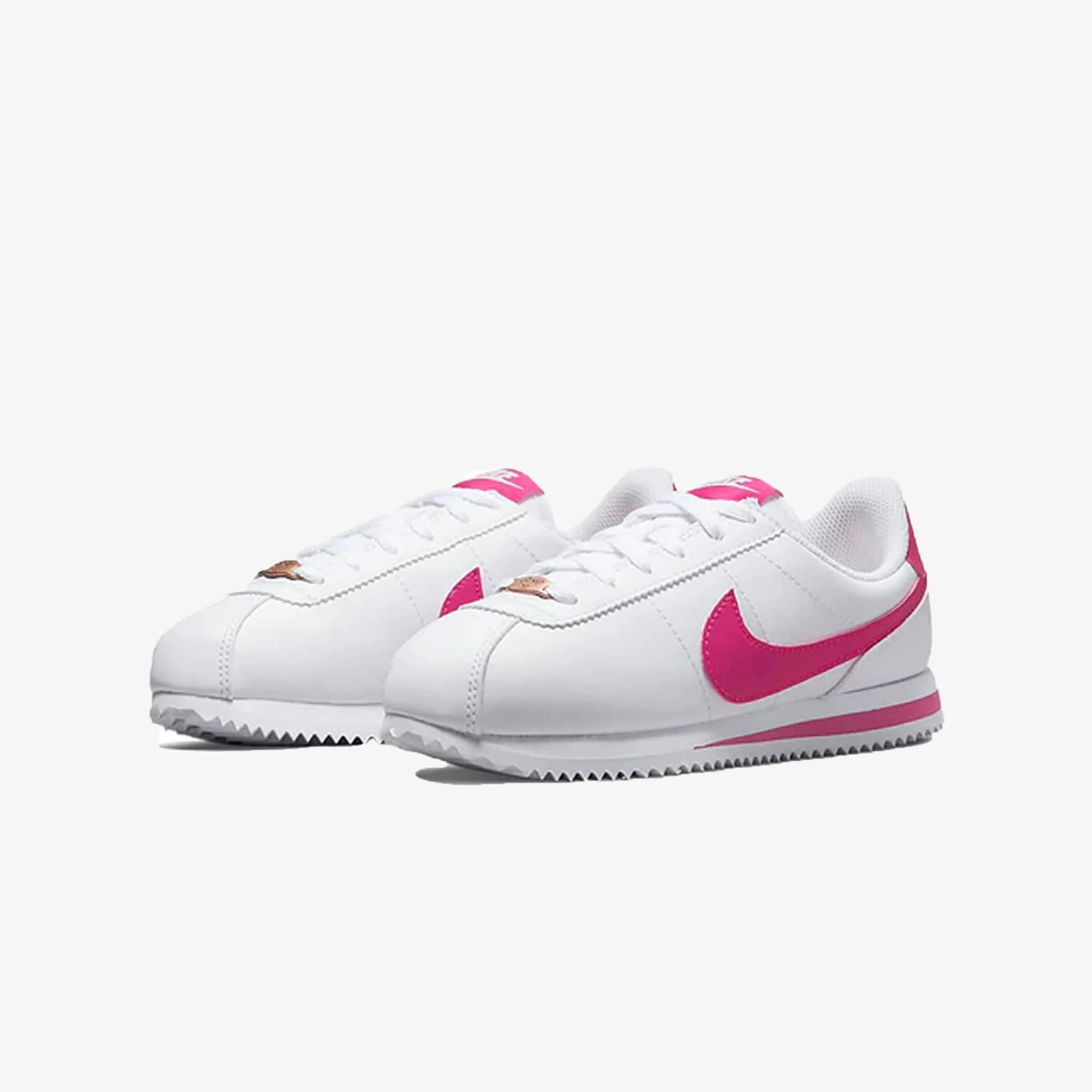 Nike | CORTEZ BASIC SL { WHITE/PINK PRIME - Image 2