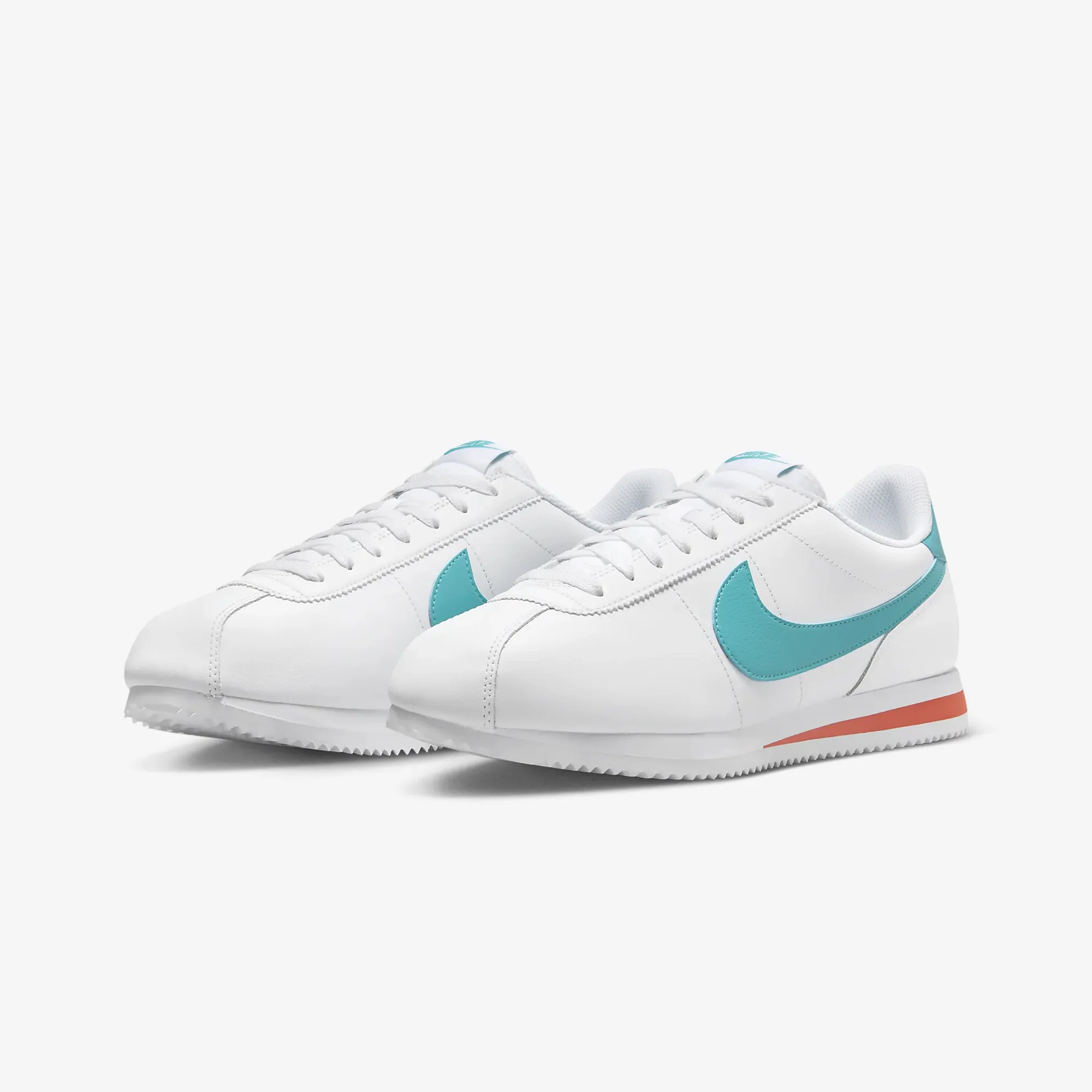 Nike | CORTEZ { WHITE/DUSTY CACTUS-COSMIC CLAY - Image 2