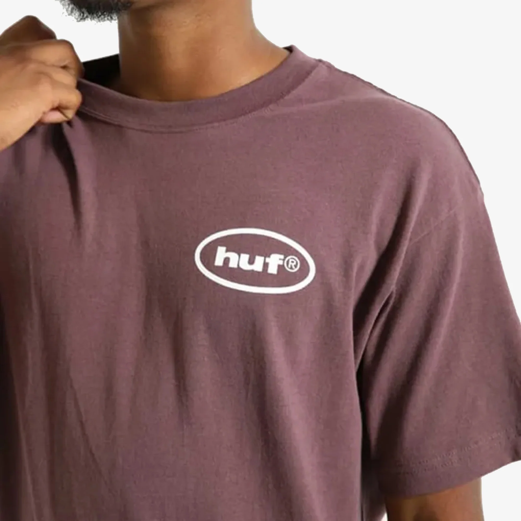 HUF | COUSIN OF DEATH T-SHIRT { EGGPLANT - Image 4
