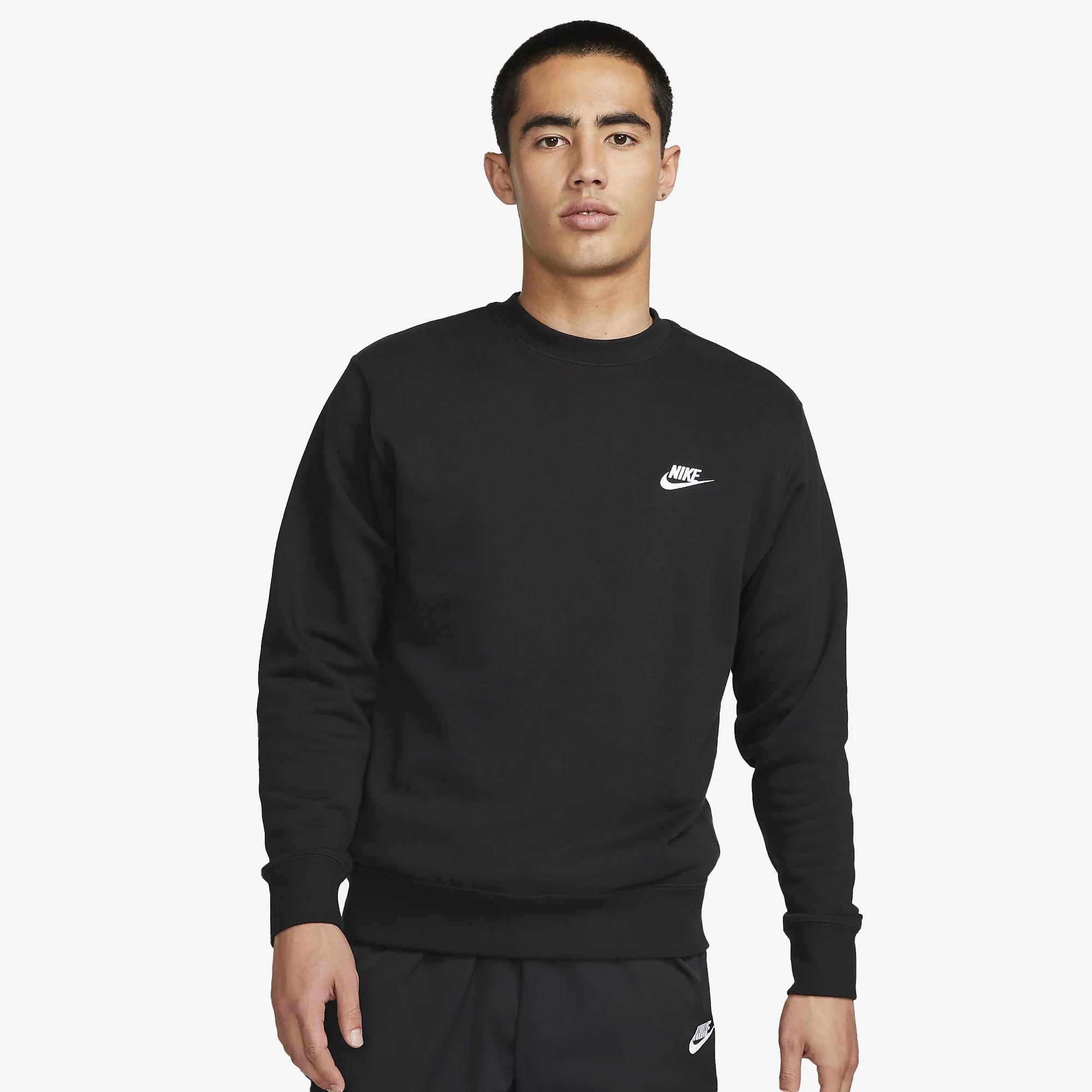 Nike | CREW NECK SWEATSHIRT { BLACK/WHITE