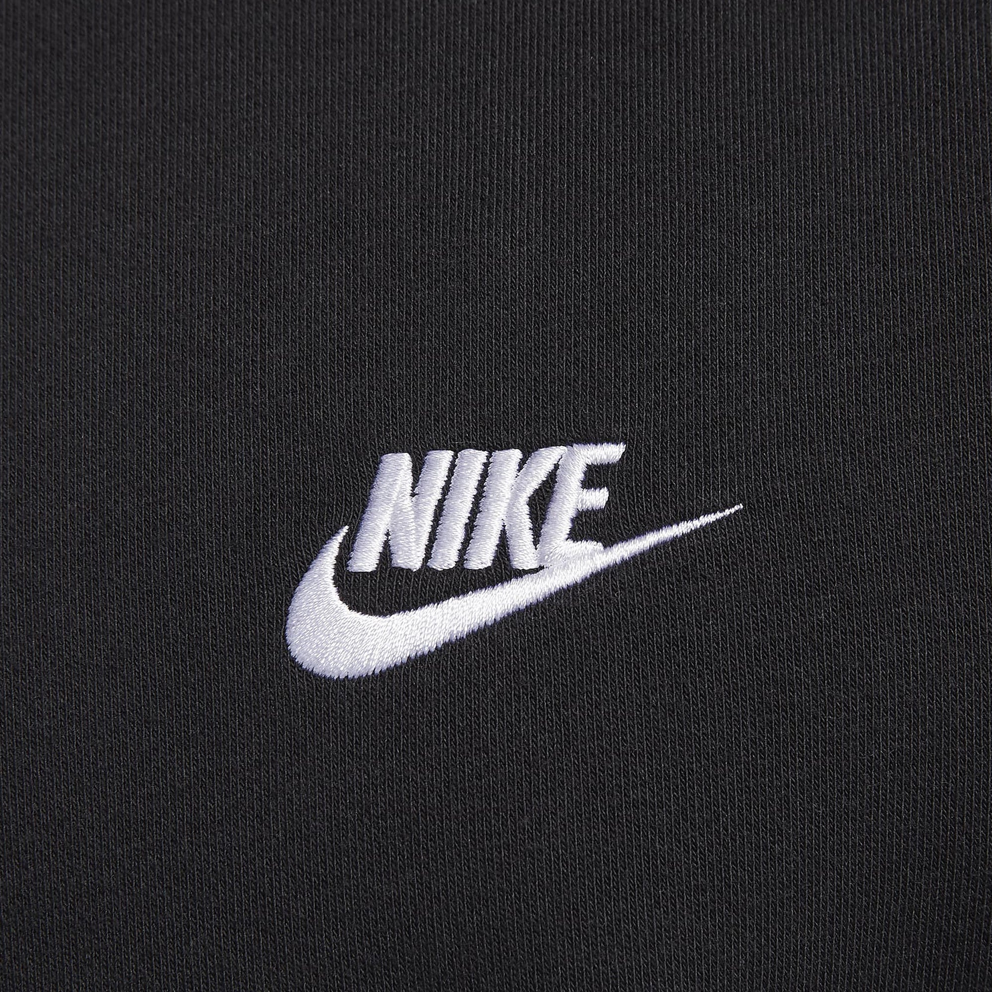 Nike | CREW NECK SWEATSHIRT { BLACK/WHITE - Image 5