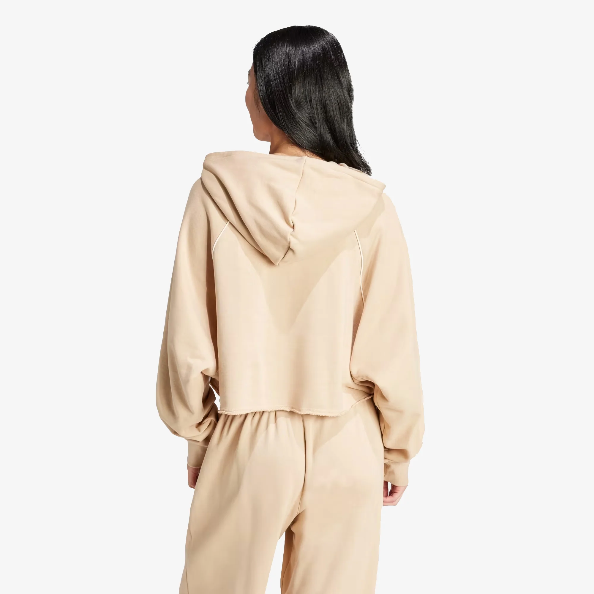 Adidas Originals | CROPPED HOODIE { MAGIC BEIGE - Image 2