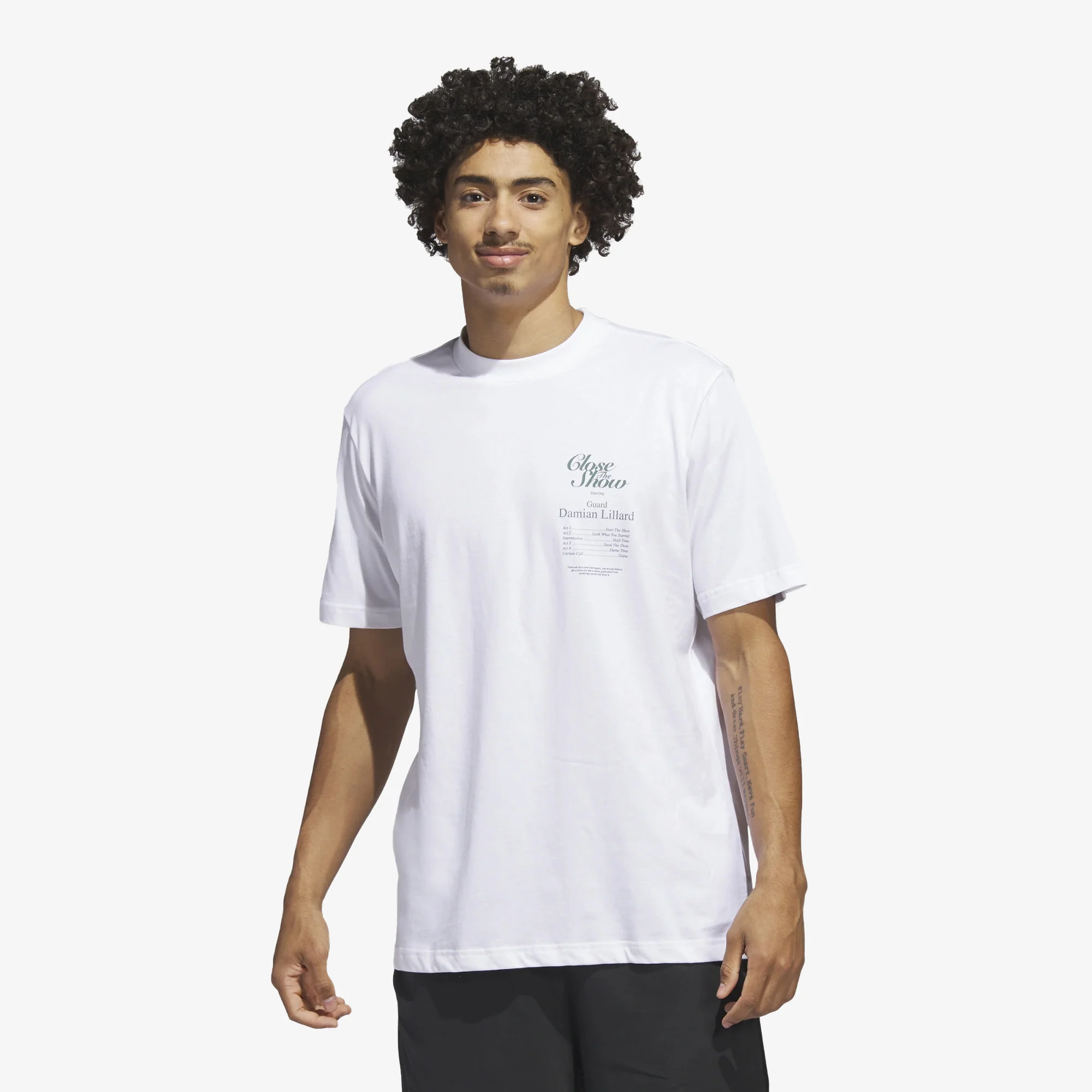 Adidas Originals | DAME 9 TEE  { WHITE - Image 3