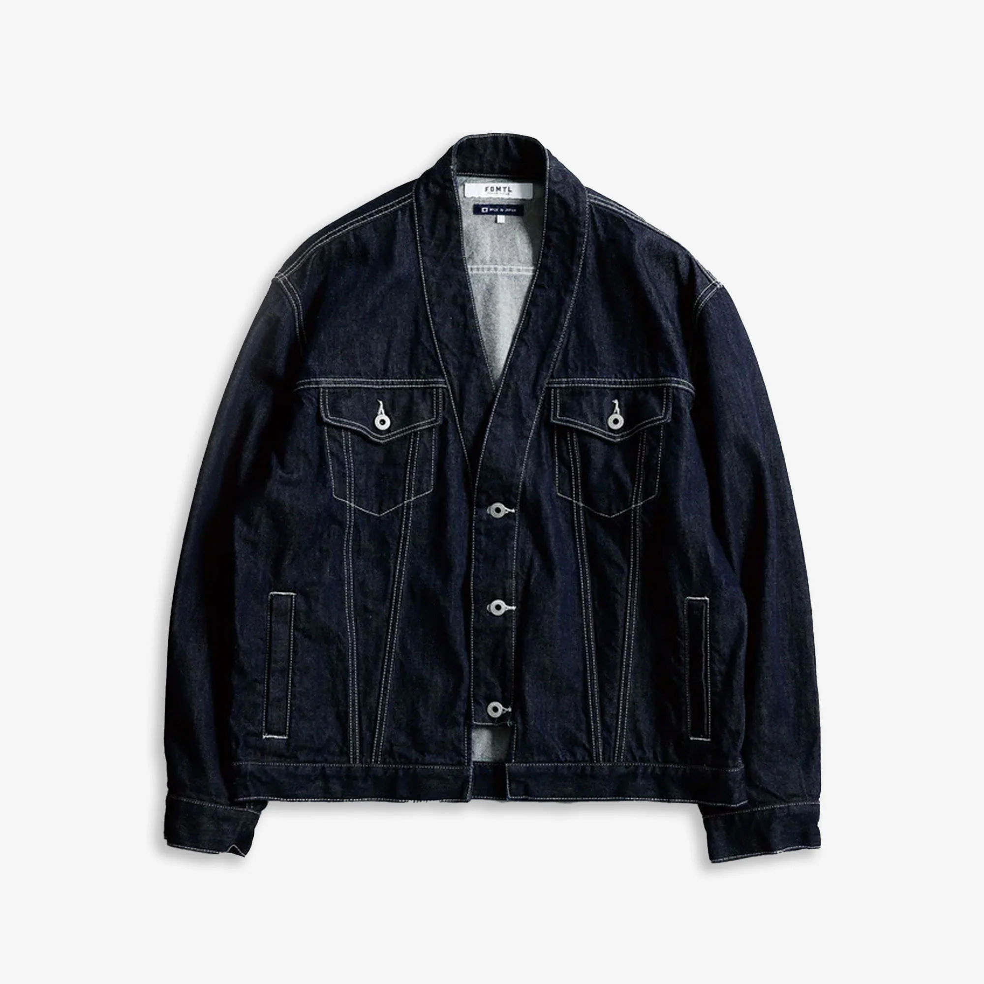 FDMTL | DENIM HAORI JACKET RINSE { INDIGO