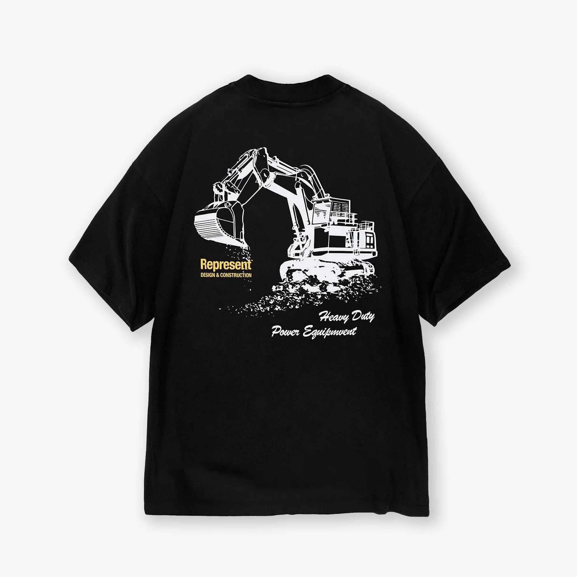 Represent | DESIGN & CONSTRUCTION T-SHIRT { BLACK - Image 2