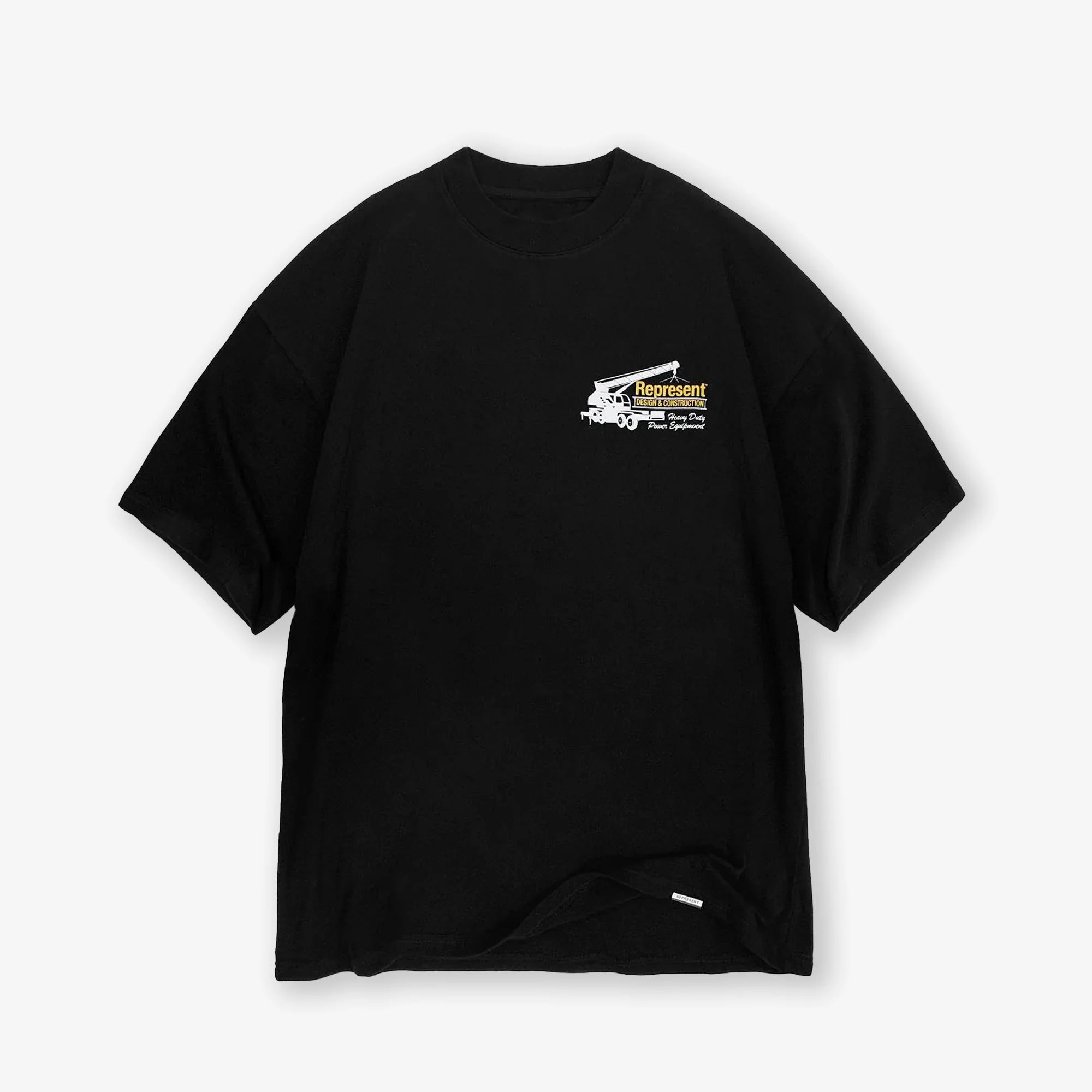 Represent | DESIGN & CONSTRUCTION T-SHIRT { BLACK - Image 3