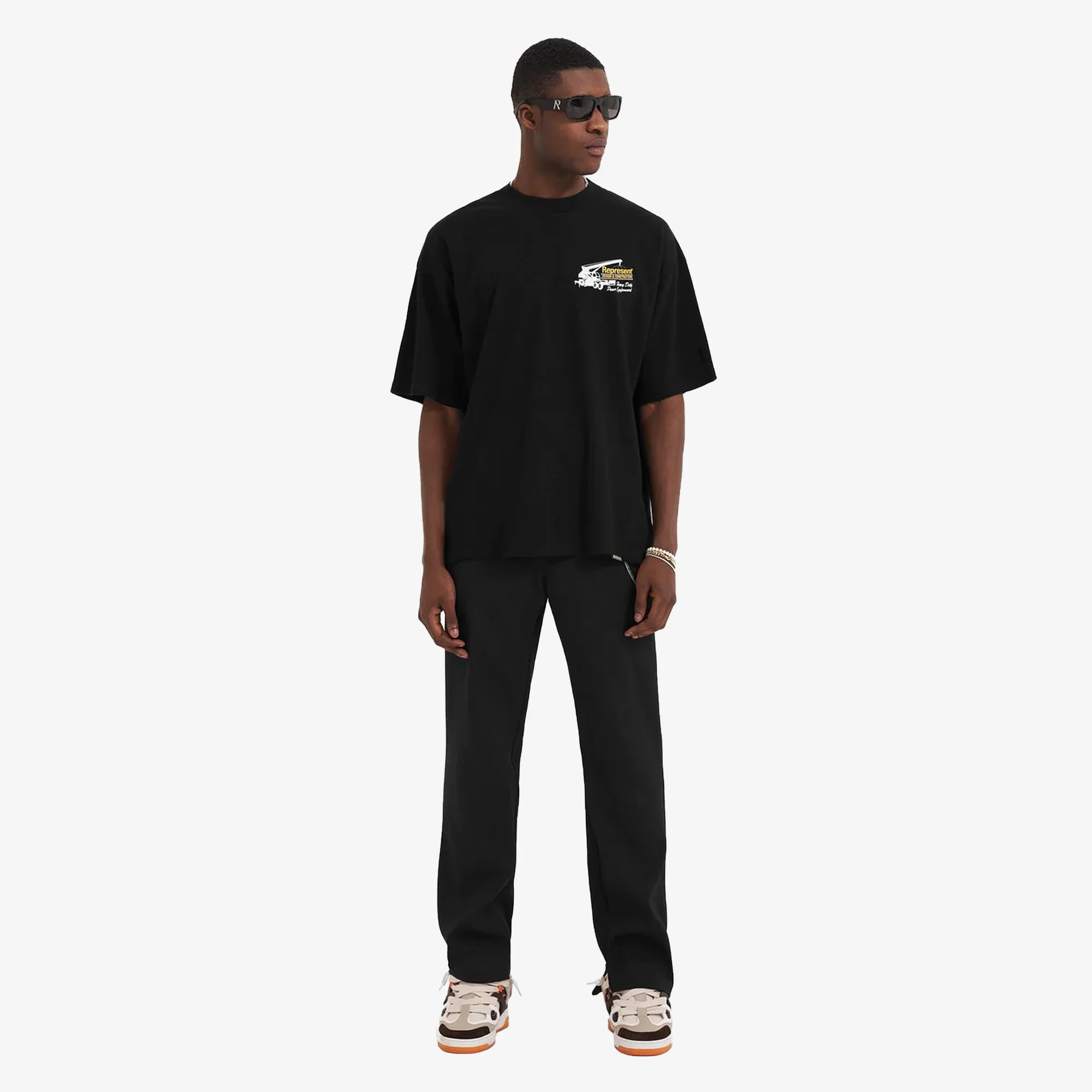 Represent | DESIGN & CONSTRUCTION T-SHIRT { BLACK - Image 6