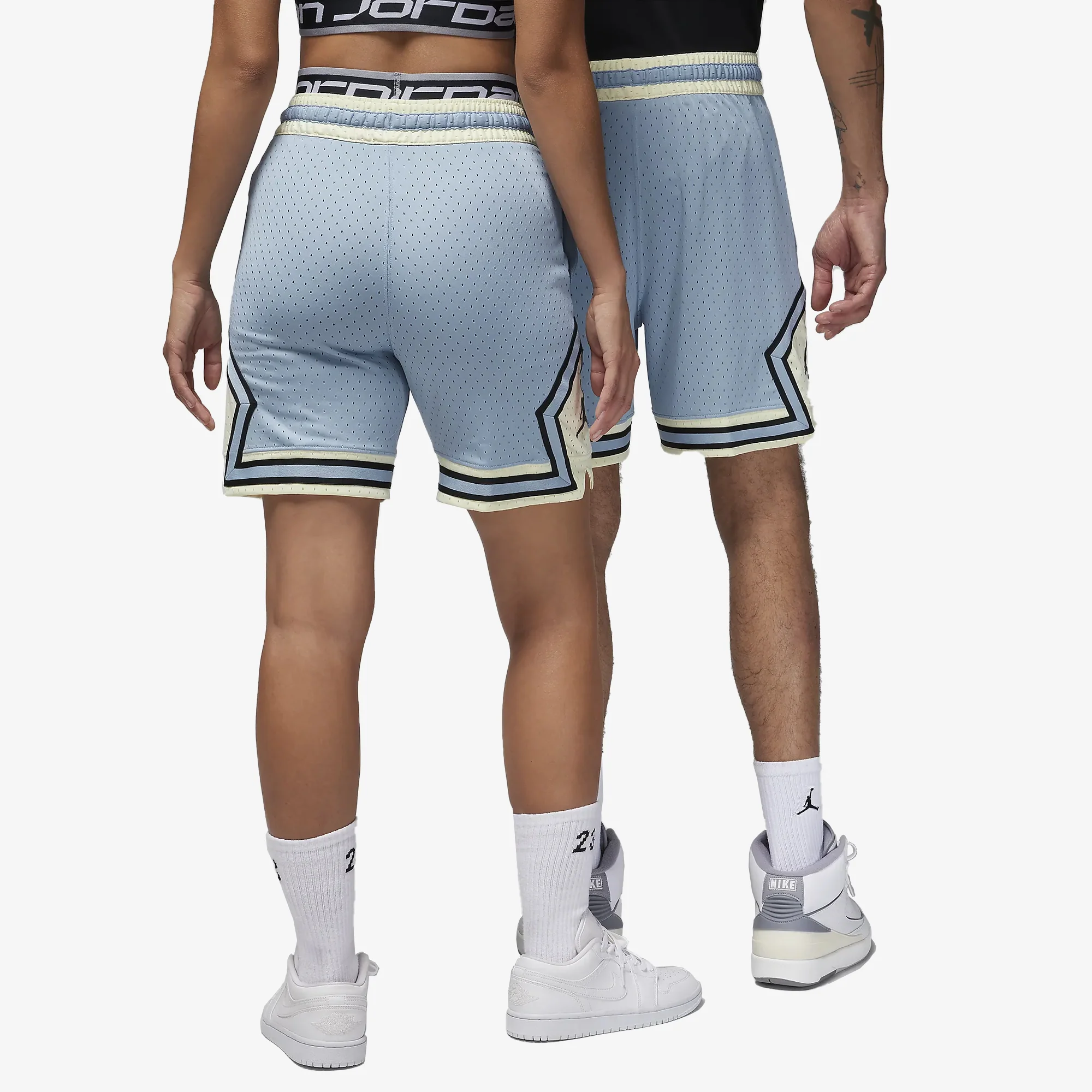 Jordan | DIAMOND SHORTS { BLUE GREY/COCONUT MILK/BLACK - Image 2