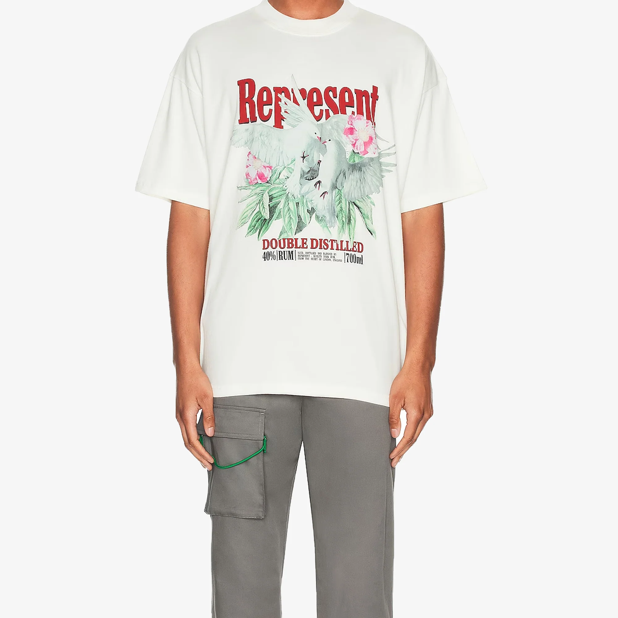 Represent | DOUBLE DISTILLED T-SHIRT { FLAT WHITE