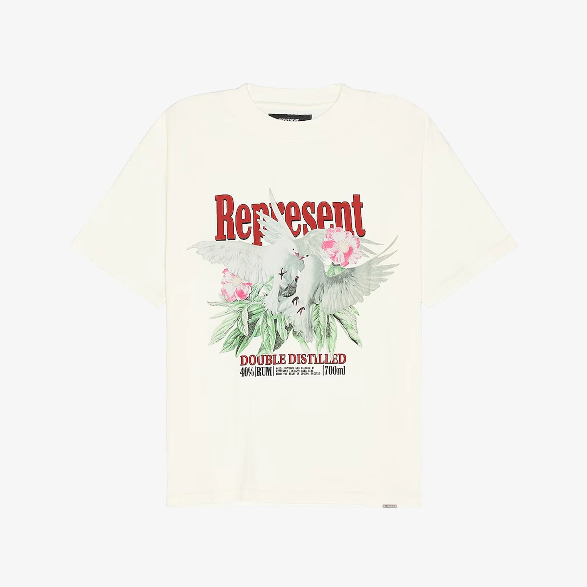 Represent | DOUBLE DISTILLED T-SHIRT { FLAT WHITE - Image 2