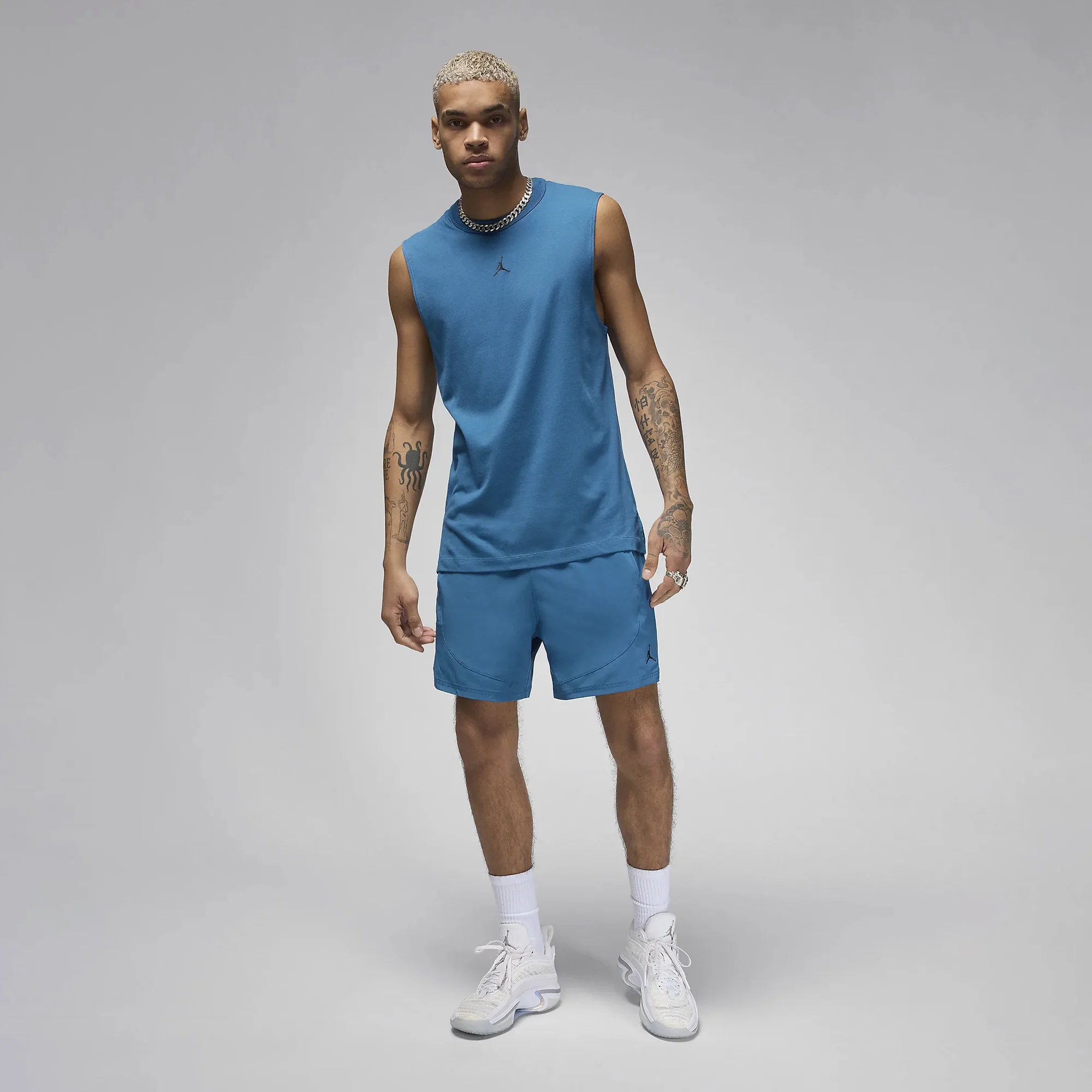 Jordan | DRI-FIT SPORT WOVEN SHORTS { INDUSTRIAL BLUE/BLACK - Image 2