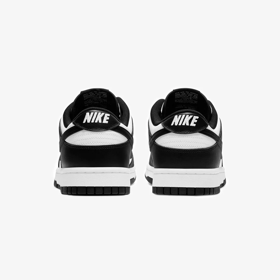 Nike | DUNK LOW RETRO { WHITE/BLACK-WHITE - Image 3