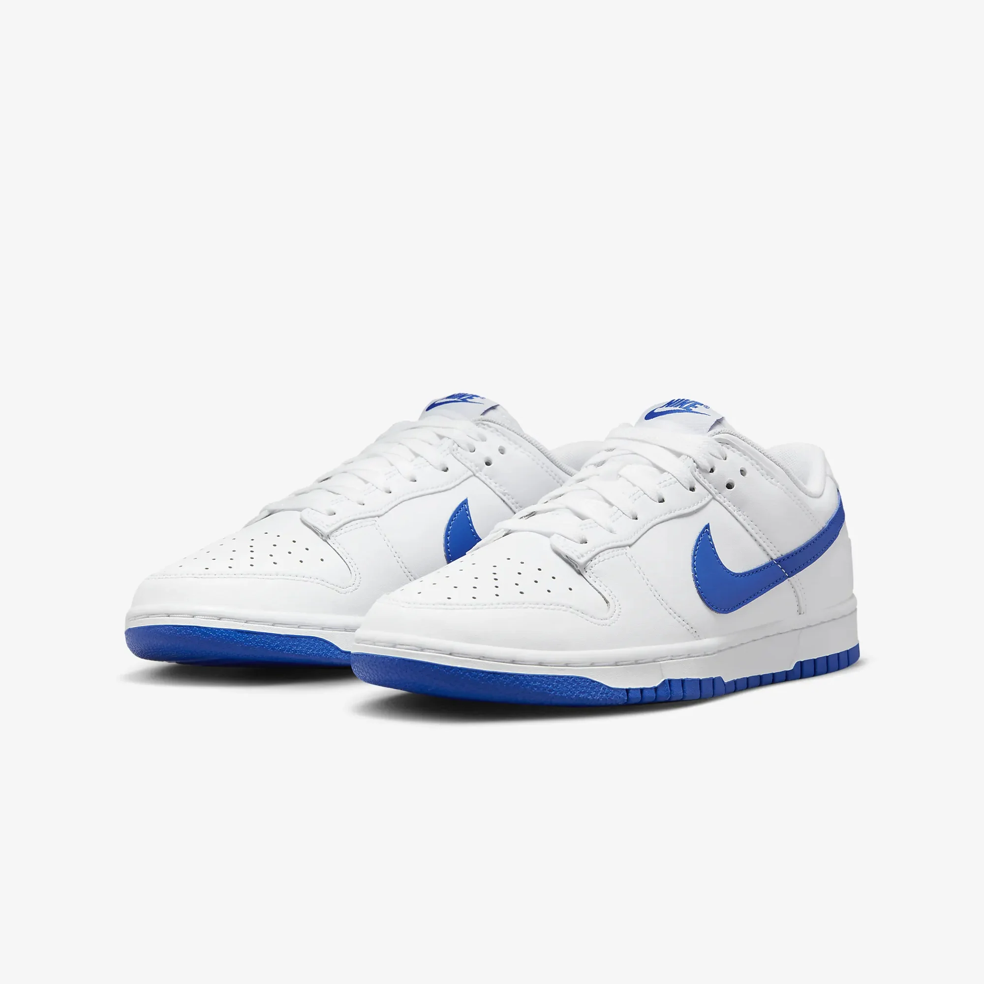 Nike | DUNK LOW RETRO { WHITE/HYPER ROYAL - Image 2