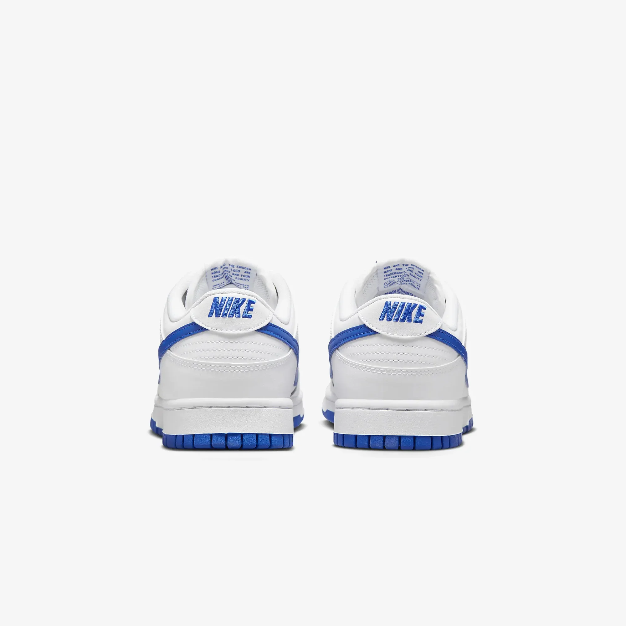Nike | DUNK LOW RETRO { WHITE/HYPER ROYAL - Image 3