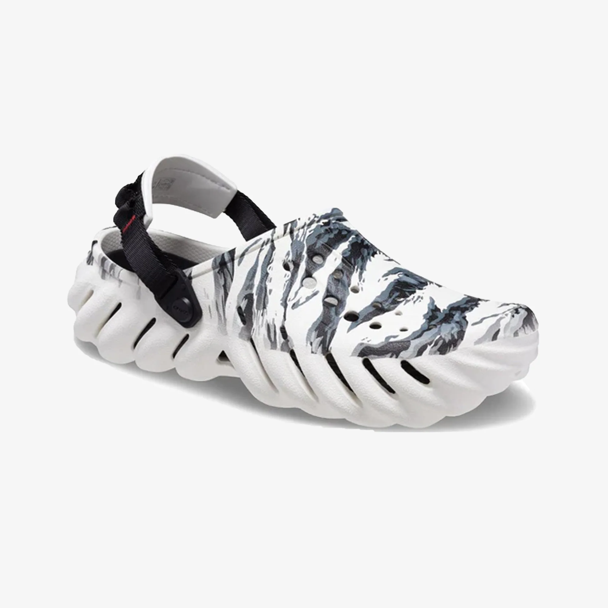 Crocs | ECHO TIGER CLOG { WHITE/BLACK - Image 2