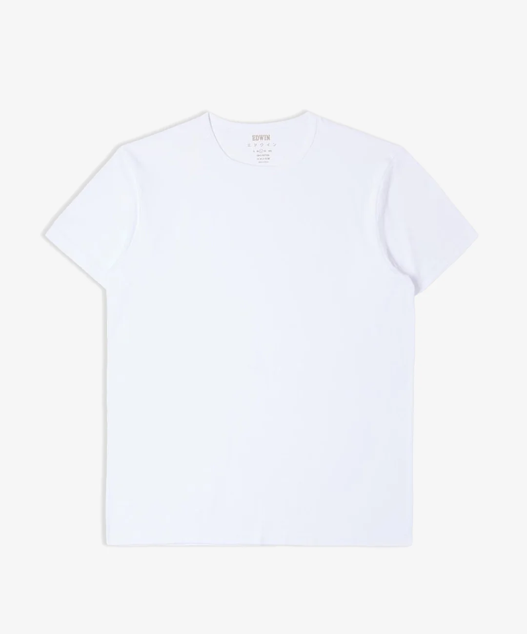 EDWIN | DOUBLE PACK SS TEE PACK OF 2 { WHITE - Image 4