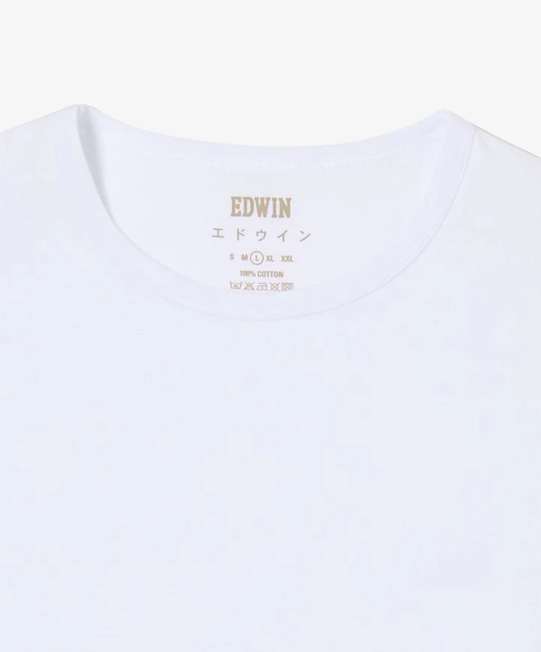 EDWIN | DOUBLE PACK SS TEE PACK OF 2 { WHITE - Image 6