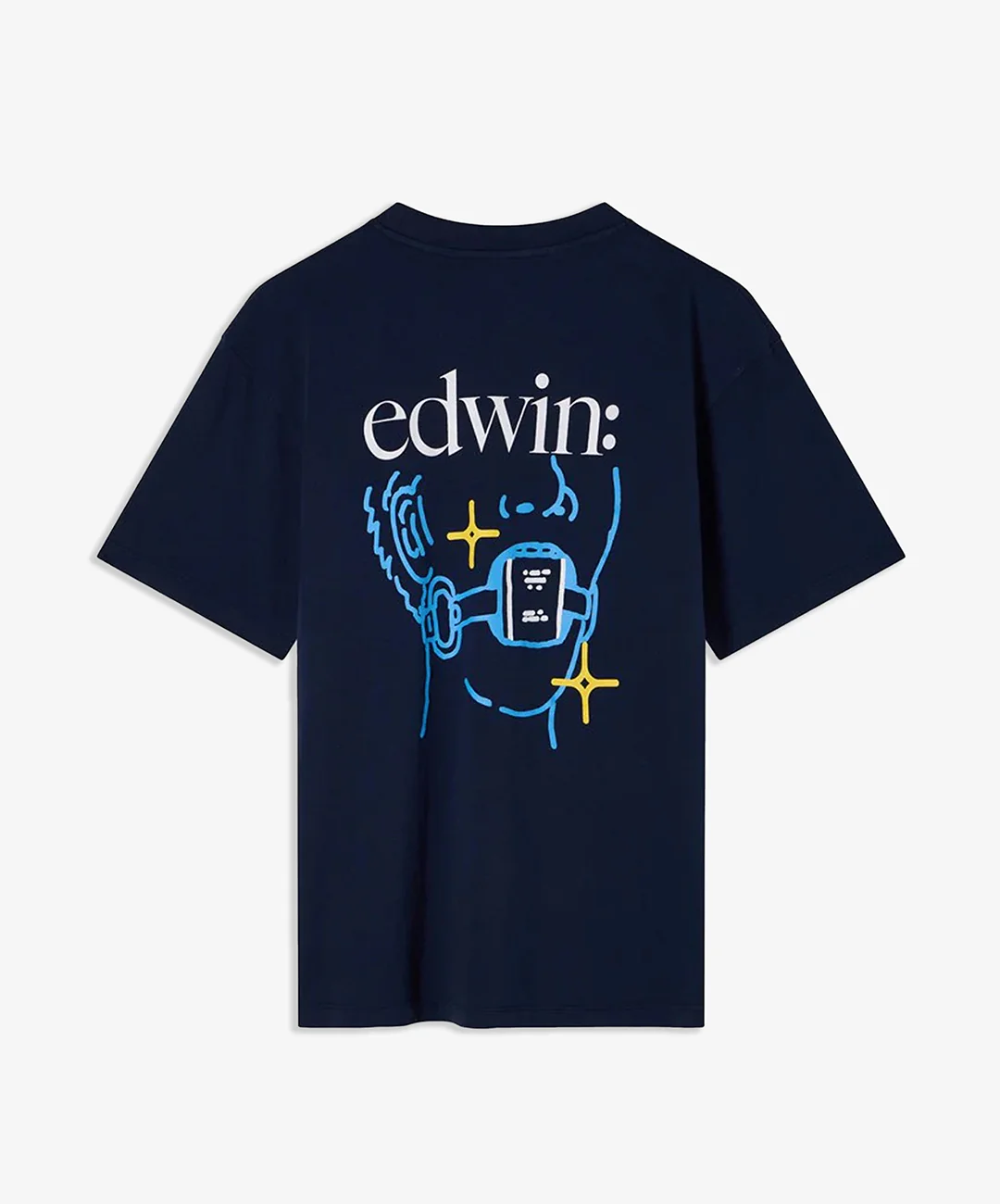 EDWIN | FACT T-SHIRT { BLUE - Image 2