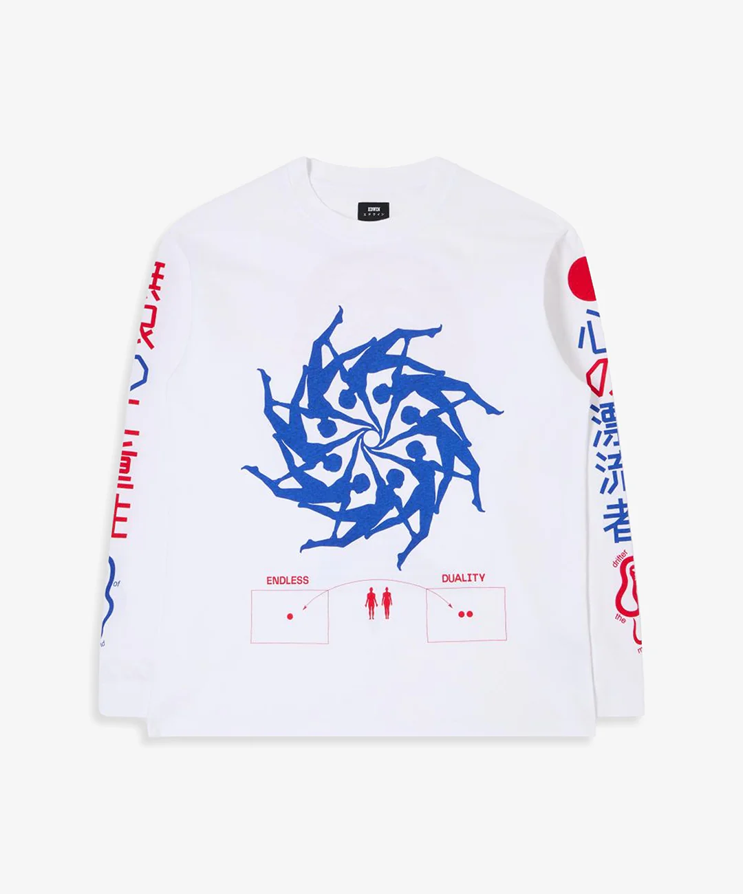 EDWIN | MIND DRIFTER T-SHIRT LS { WHITE - Image 3
