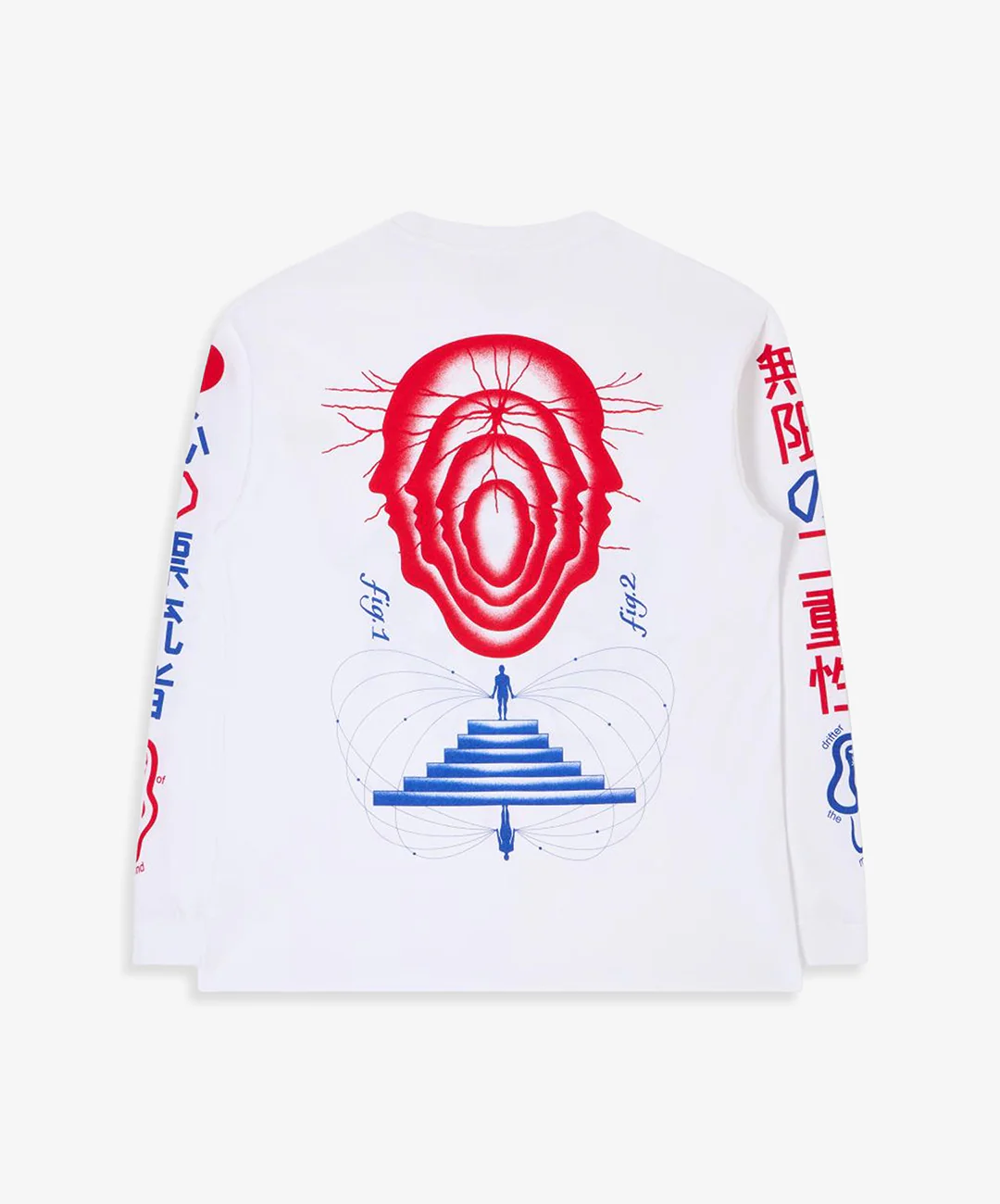EDWIN | MIND DRIFTER T-SHIRT LS { WHITE - Image 4