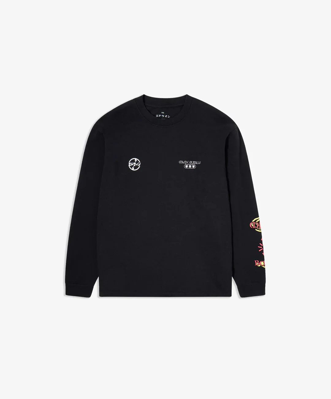 EDWIN | PACHINKO T-SHIRT LS { BLACK - Image 2