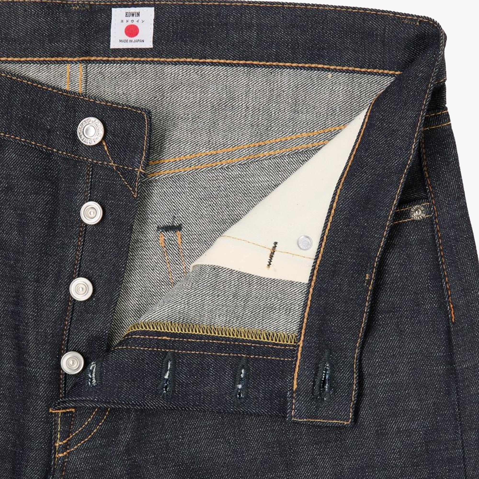 EDWIN | REGULAR TAPERED JEANS { BLUE - Image 4