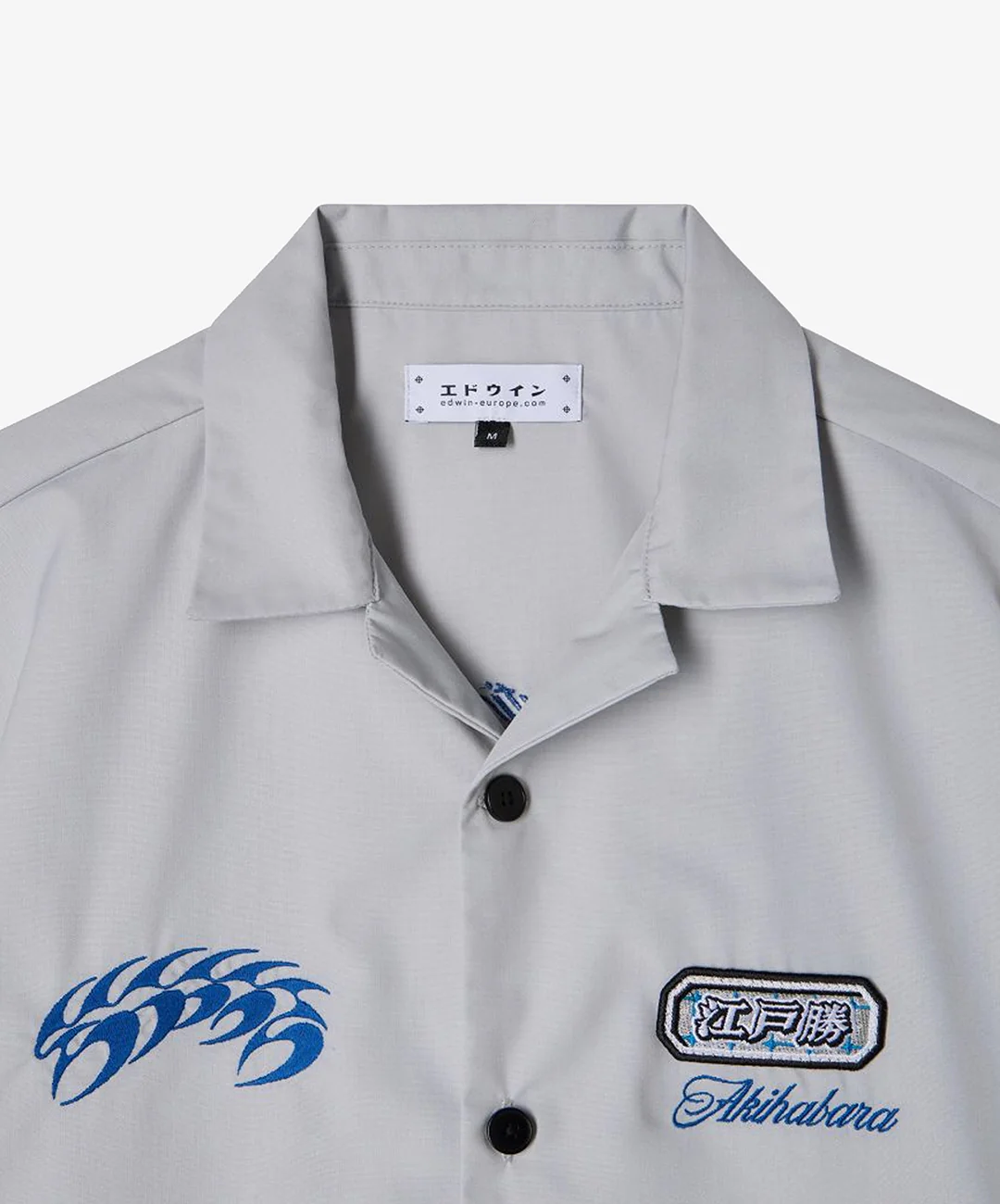 EDWIN | STAFF UNIFORM SHIRT SS { PALE GREY - Image 3