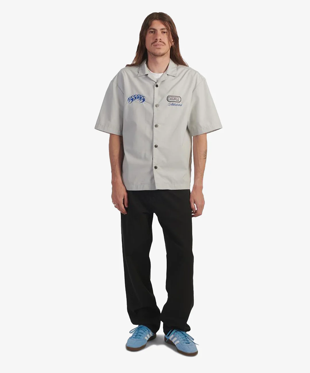 EDWIN | STAFF UNIFORM SHIRT SS { PALE GREY - Image 5