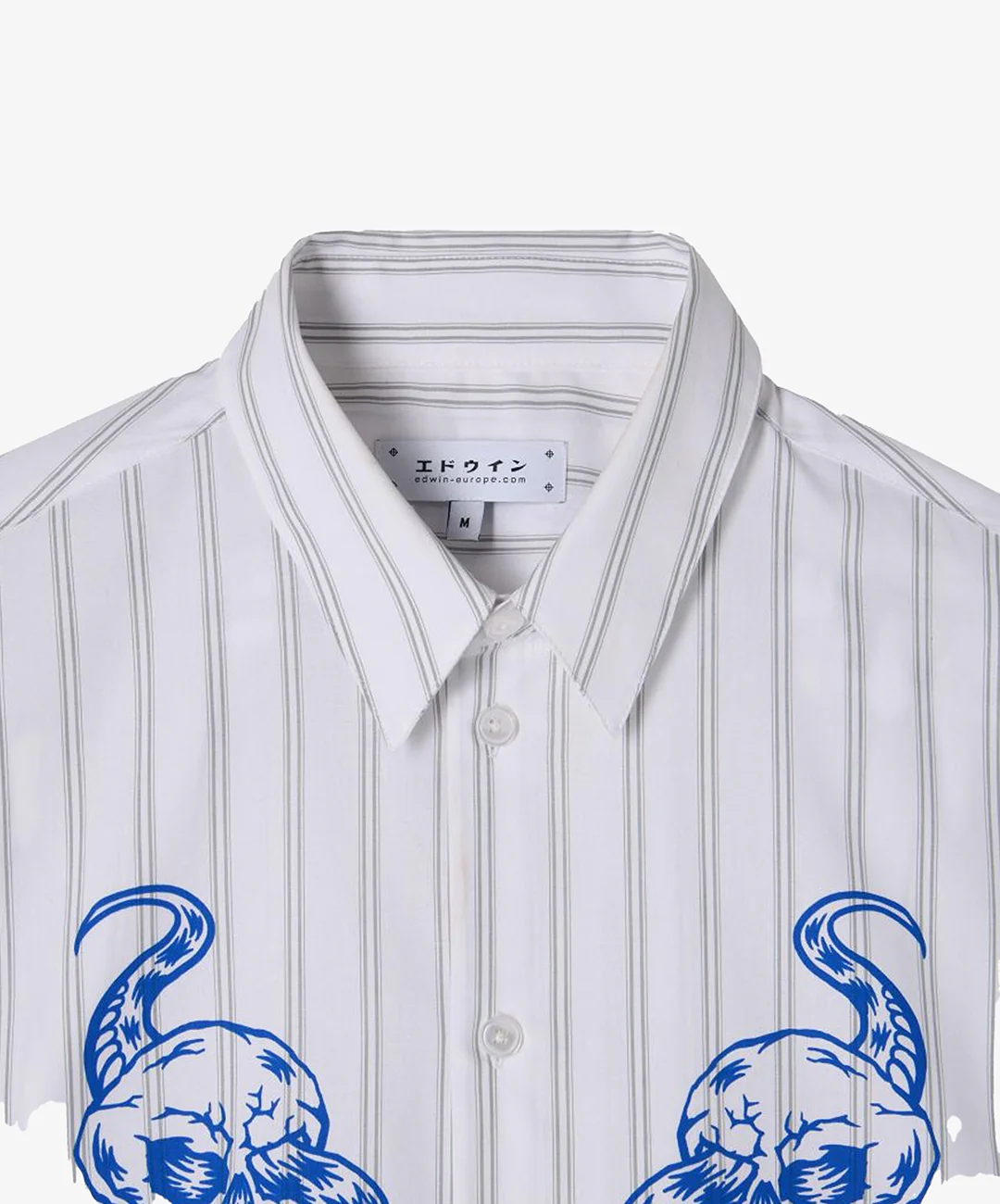 EDWIN | W' ALIX SHIRT SS { GREY/WHITE - Image 5