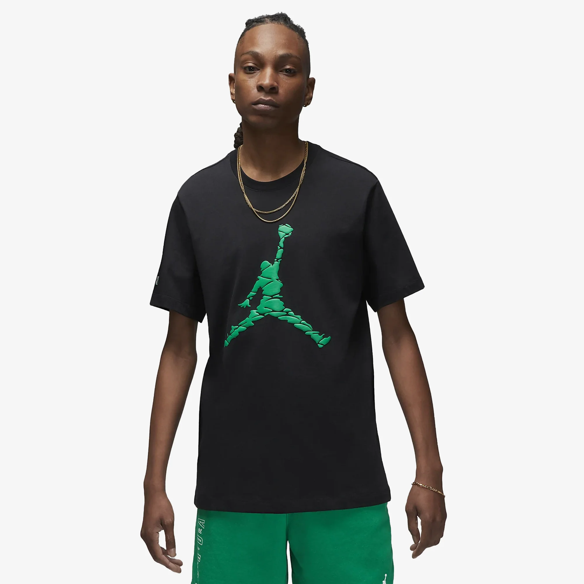 Jordan | ESSENTIALS { BLACK/LUCKY GREEN
