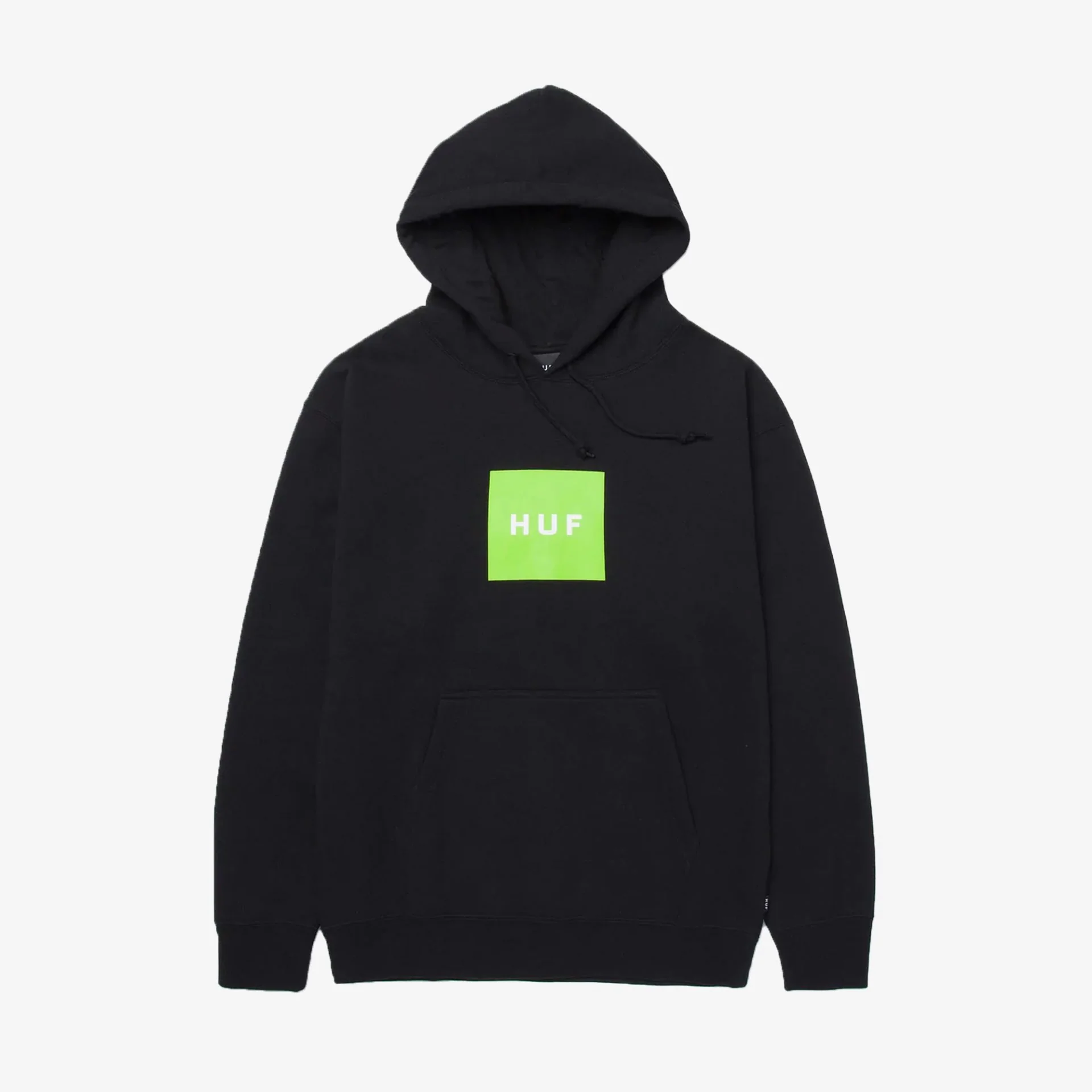 HUF | ESSENTIALS BOX LOGO HOODIE { BLACK