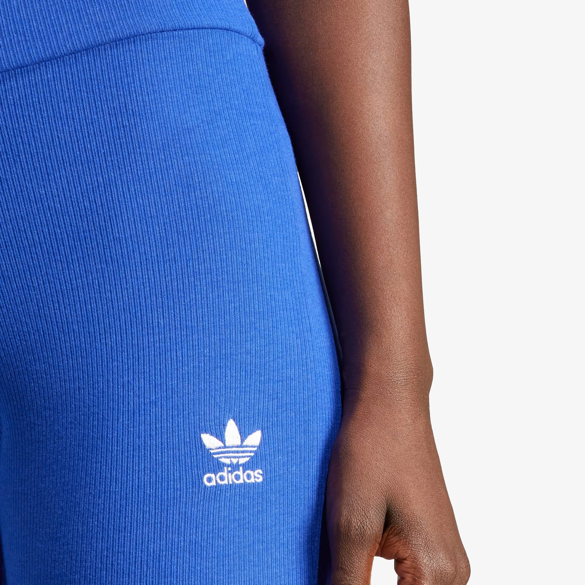 Adidas Originals | ESSENTIALS RIB FLARED PANTS { SEMI LUCID BLUE - Image 4