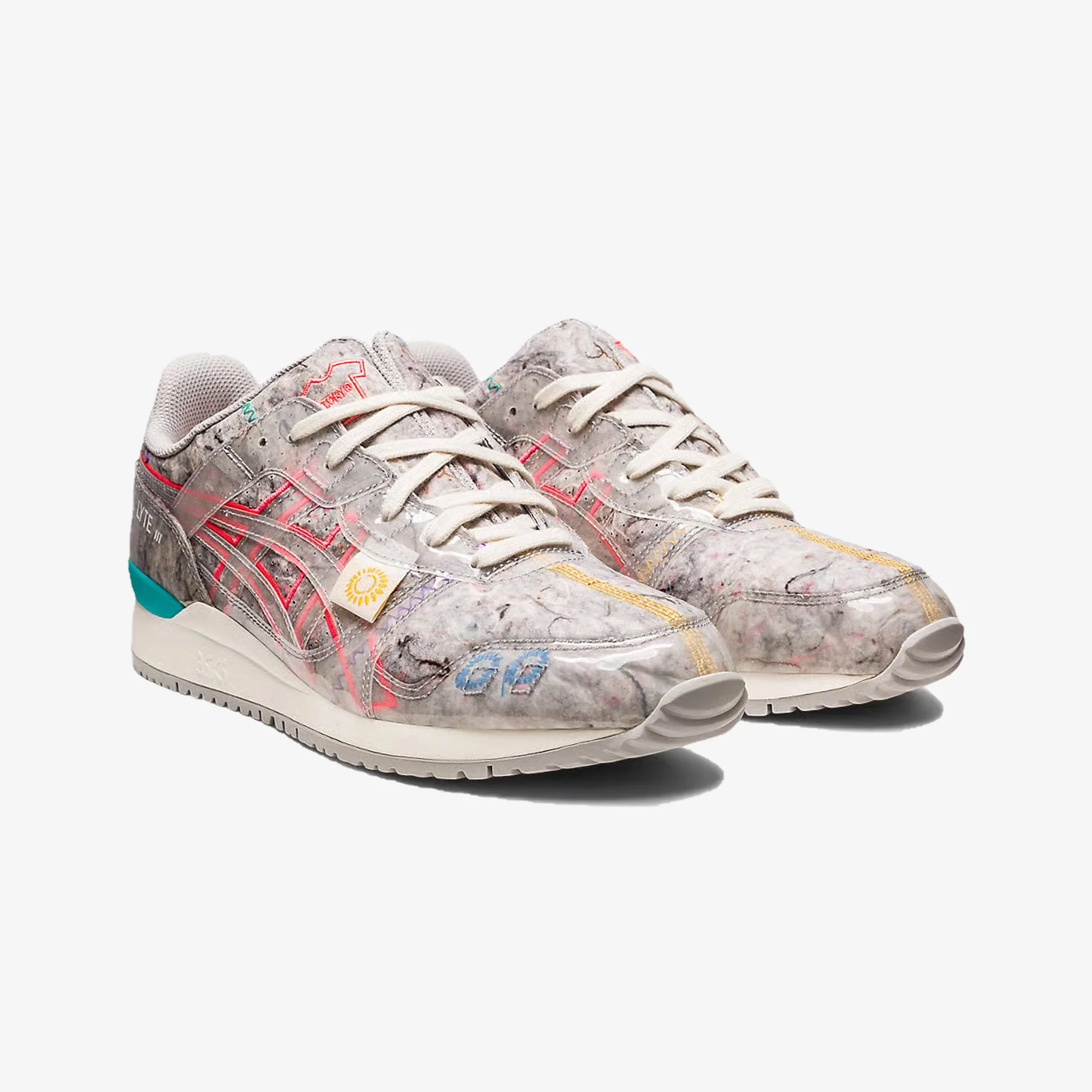 Asics | GEL-LYTE III OG RECYCLE FELT OYSTER GRAY/DIVA PINK - Image 2