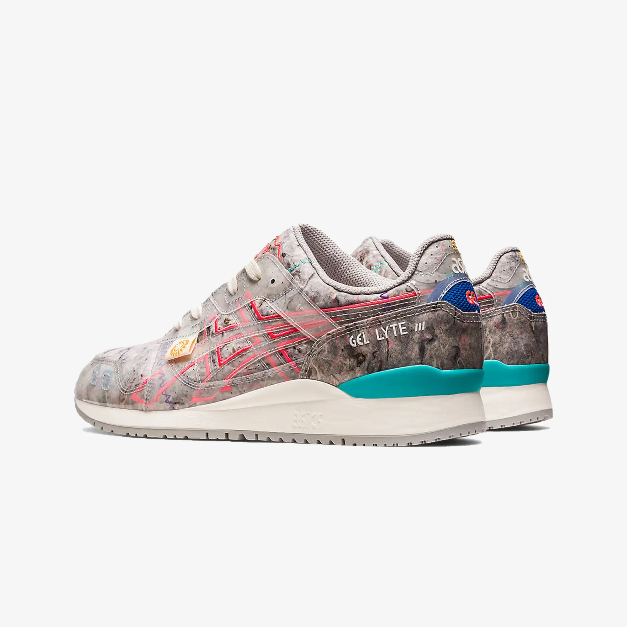 Asics | GEL-LYTE III OG RECYCLE FELT OYSTER GRAY/DIVA PINK - Image 3