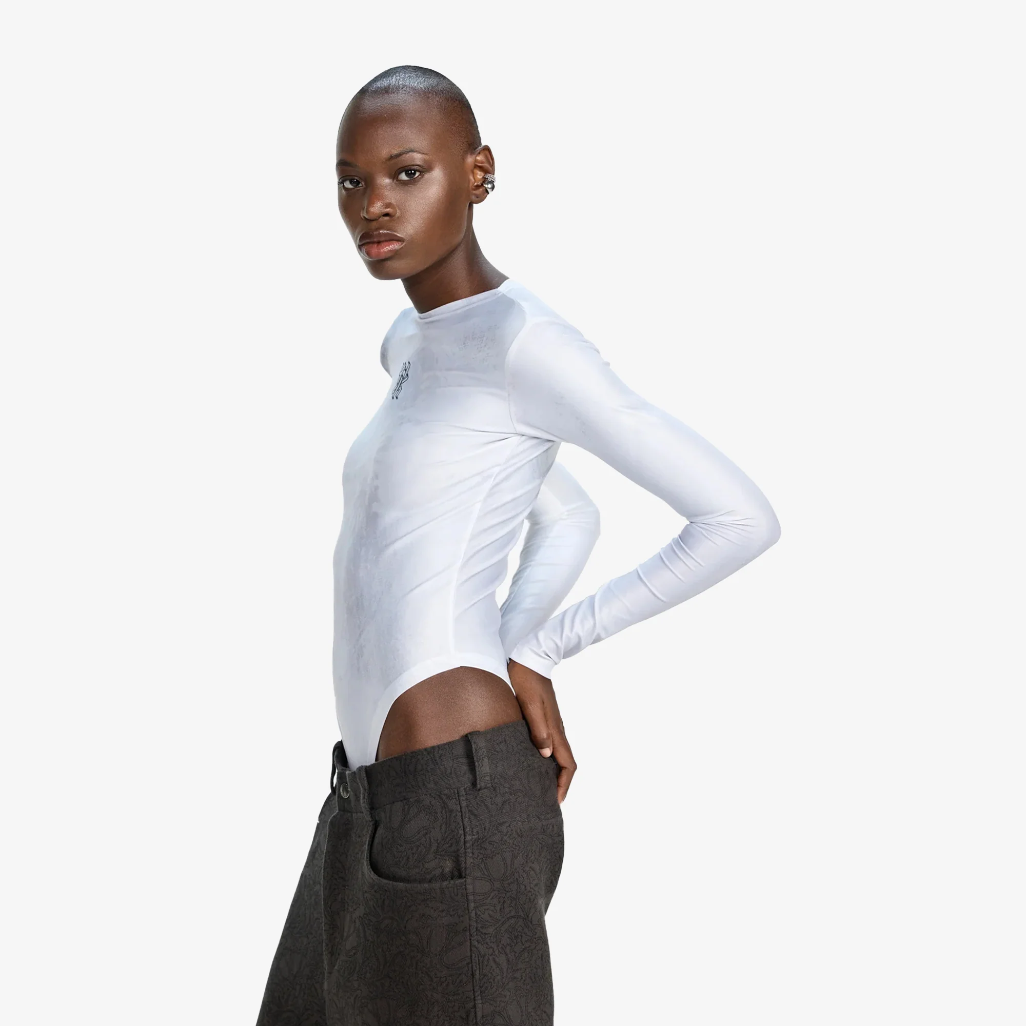 F A R A K | BASICS WOMEN BODYSUIT { WHITE - Image 2