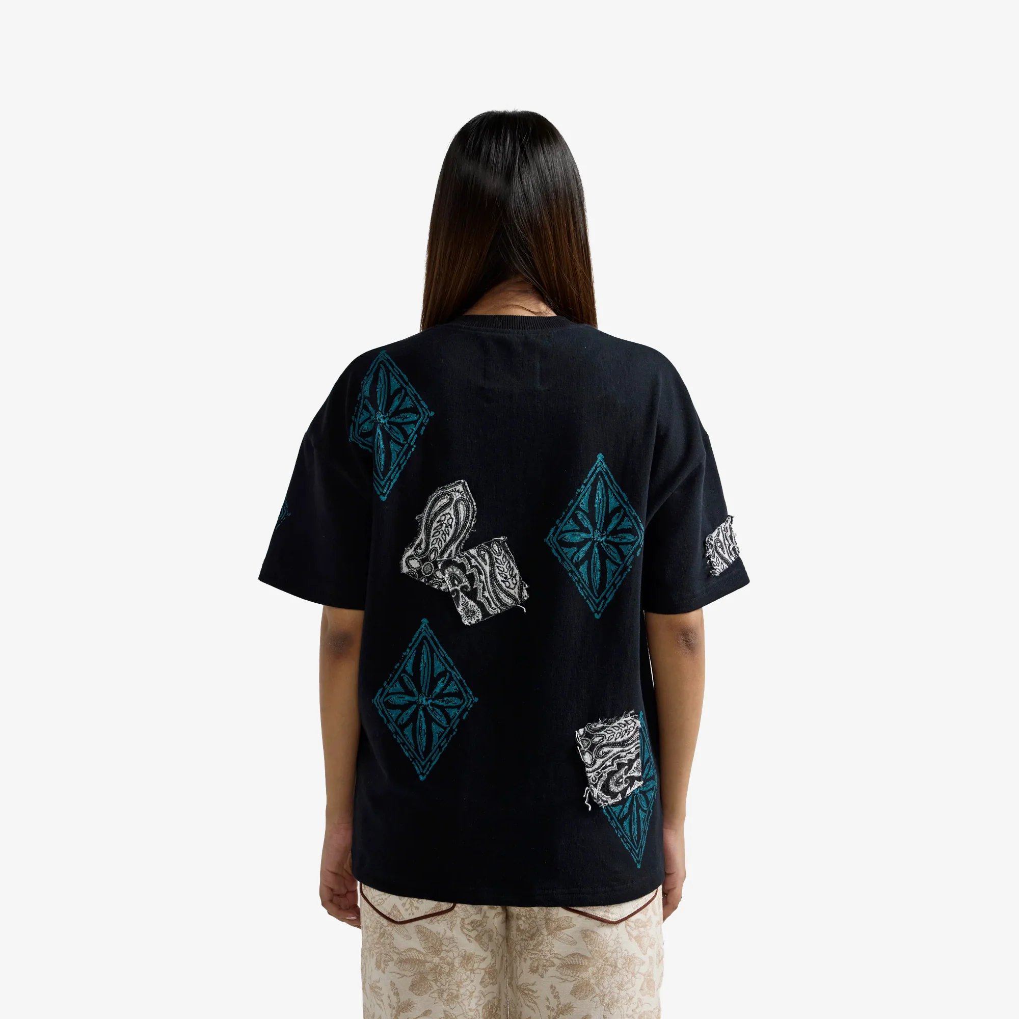 F A R A K | BLACK BLOCK PRINT T-SHIT { BLACK - Image 7