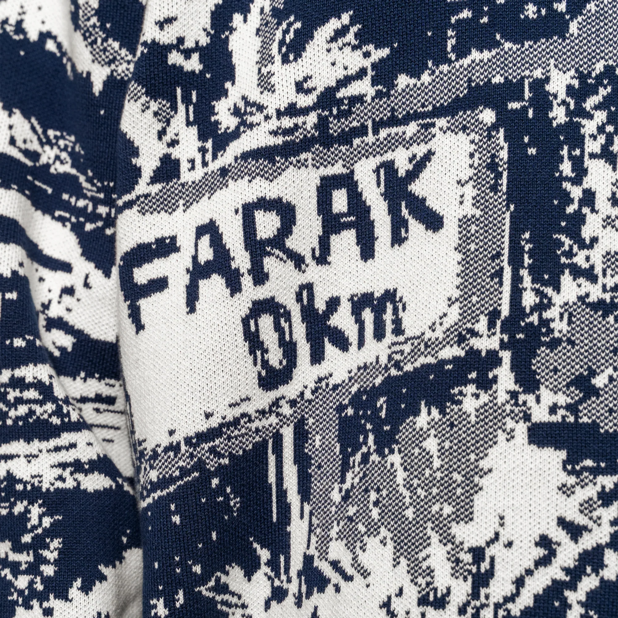 F A R A K | DARBAAR FLAT KNIT SWEATER { BLUE - Image 3