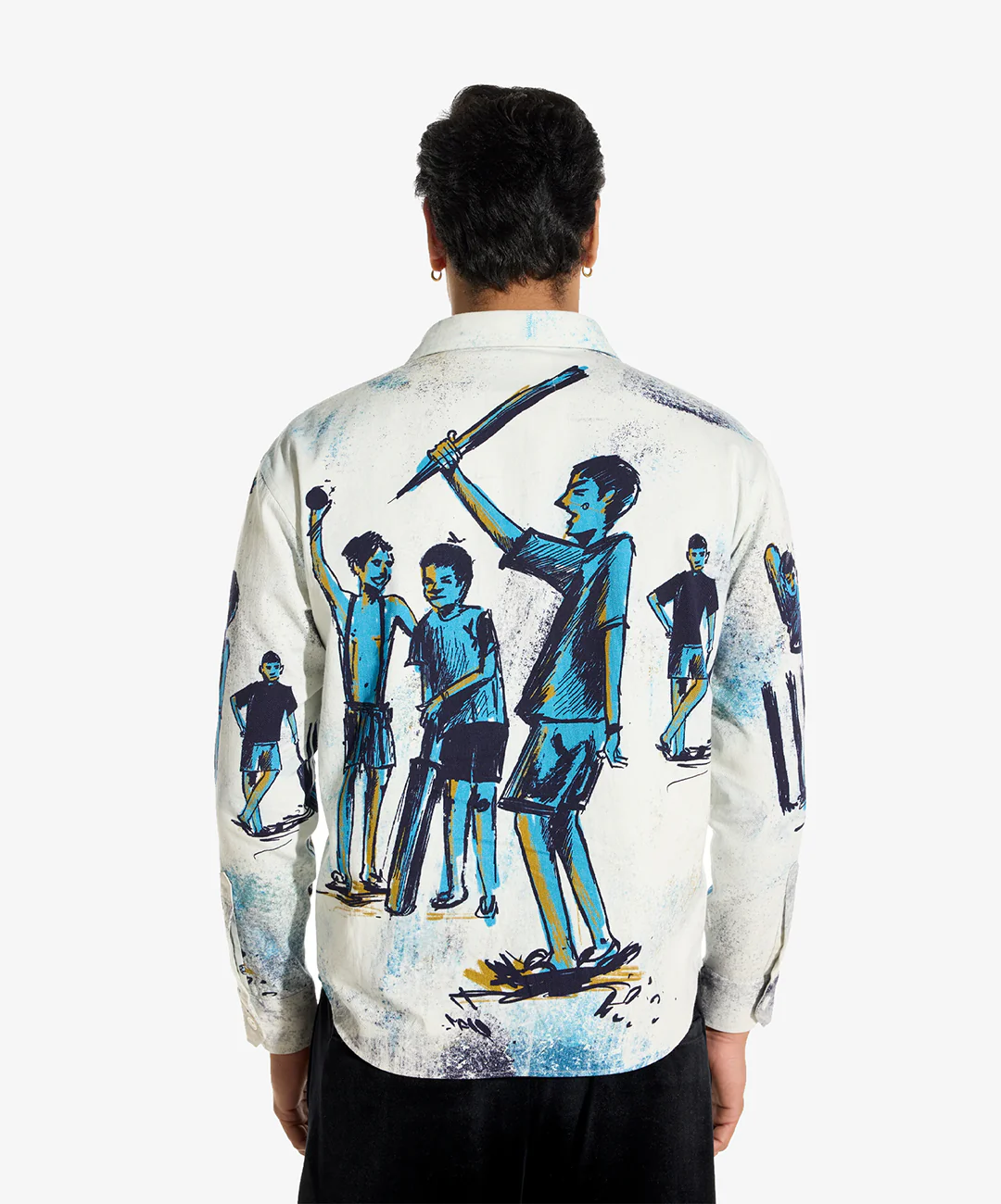 F A R A K | GULLY SHIRT 3.0 { WHITE/BLUE - Image 2
