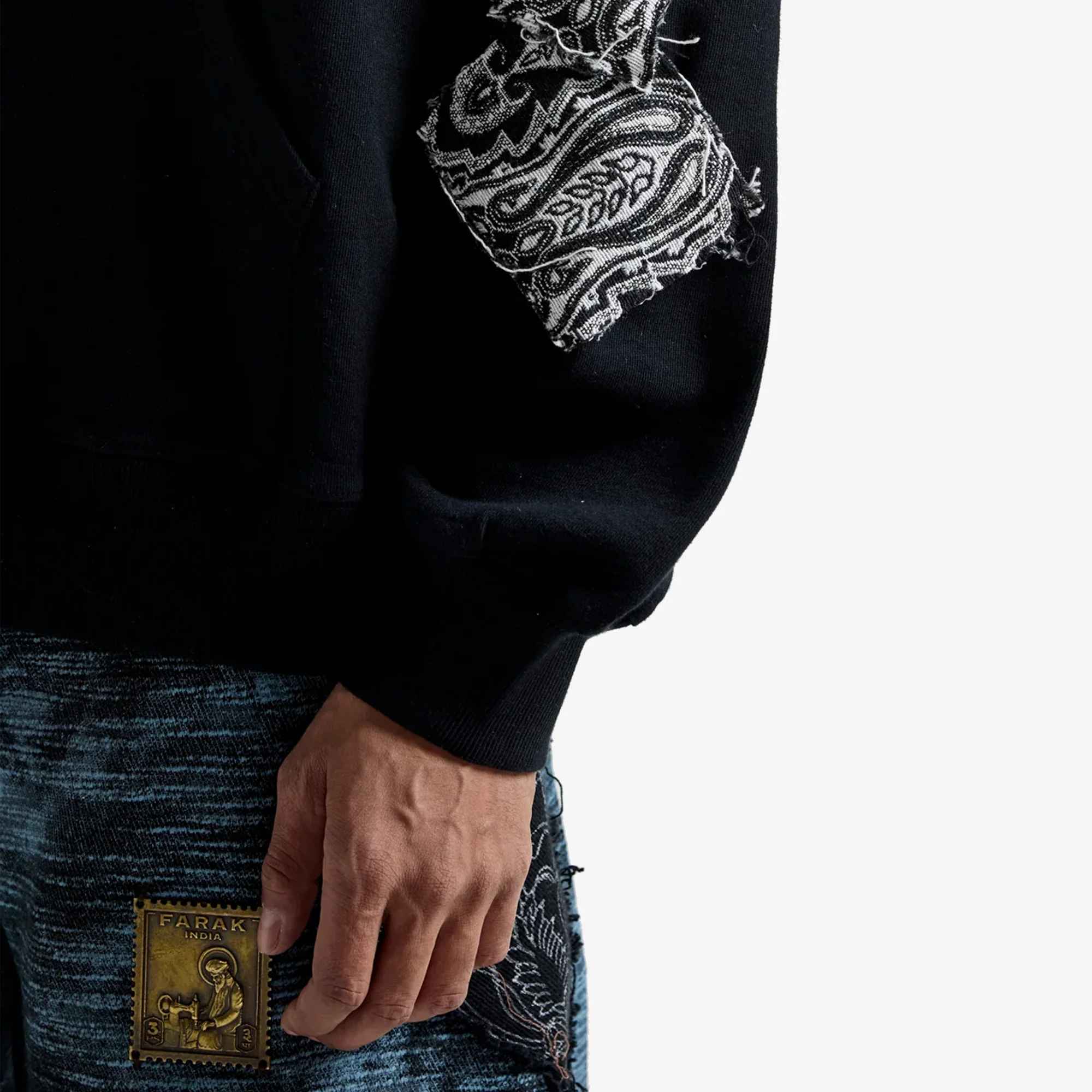 F A R A K | NAADAN PARINDEY HOODIE { BLACK - Image 3
