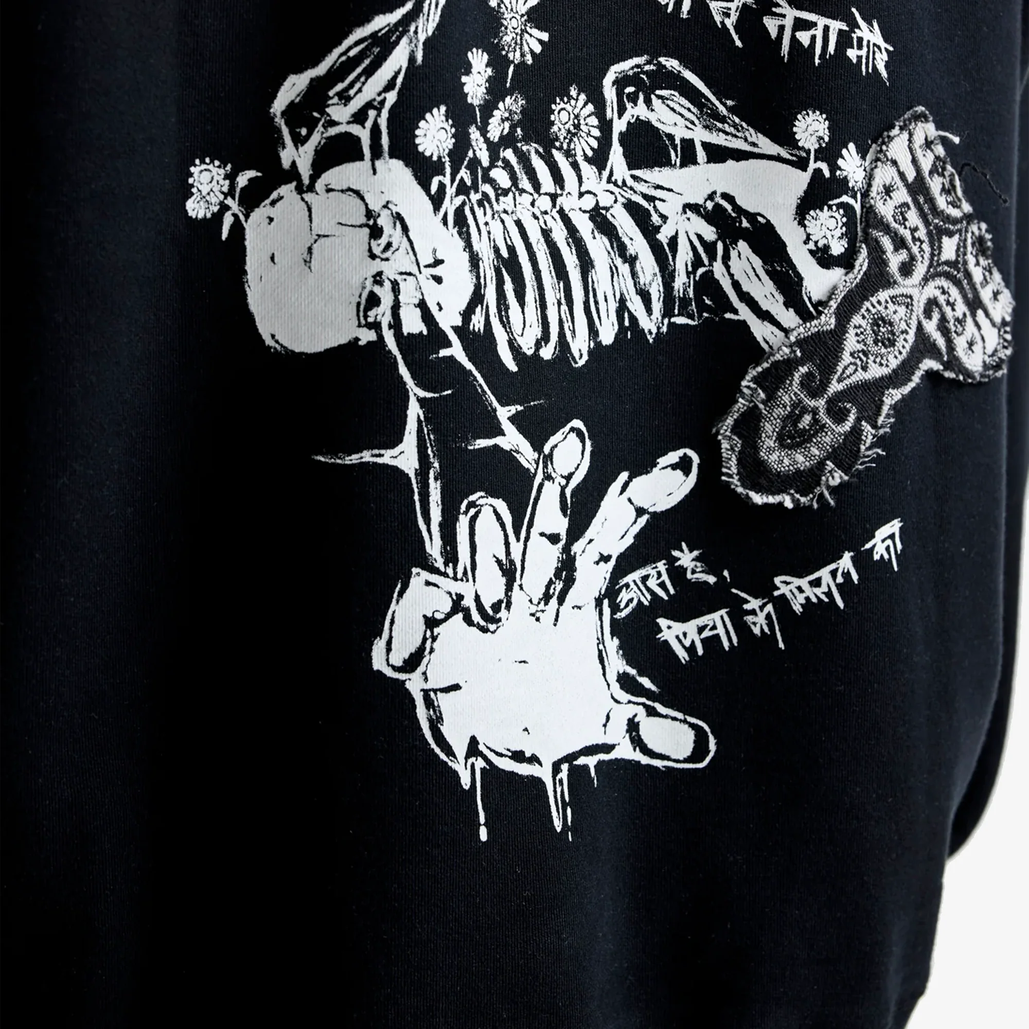 F A R A K | NAADAN PARINDEY HOODIE { BLACK - Image 5