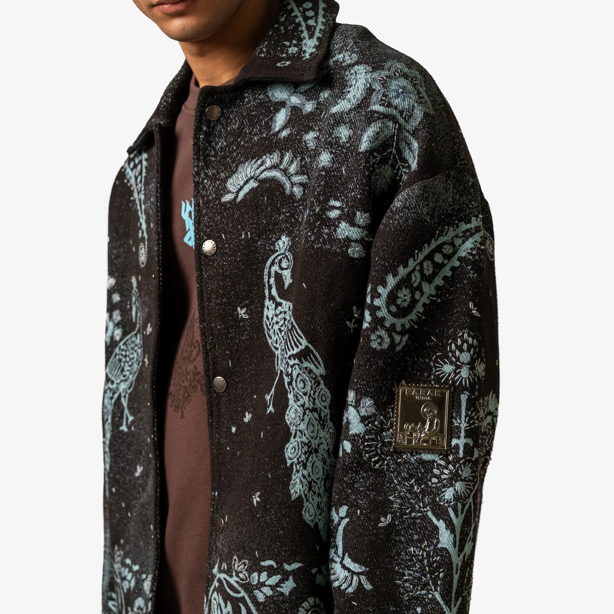 F A R A K | SAPPHIRE HANDMADE JACKET { BLACK - Image 6