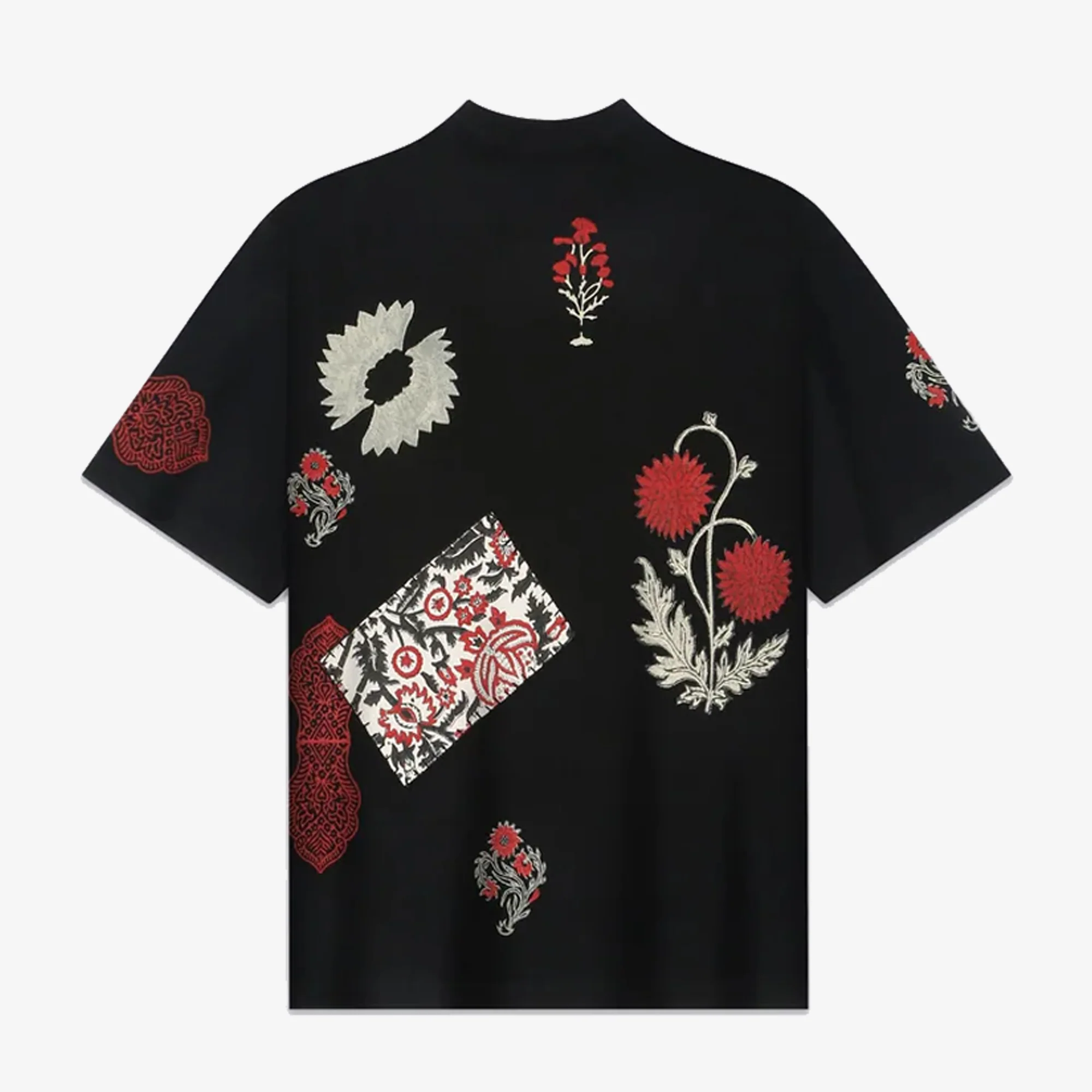 F A R A K | THINKING LOUD' BLOCK PRINT TEE { BLACK - Image 4
